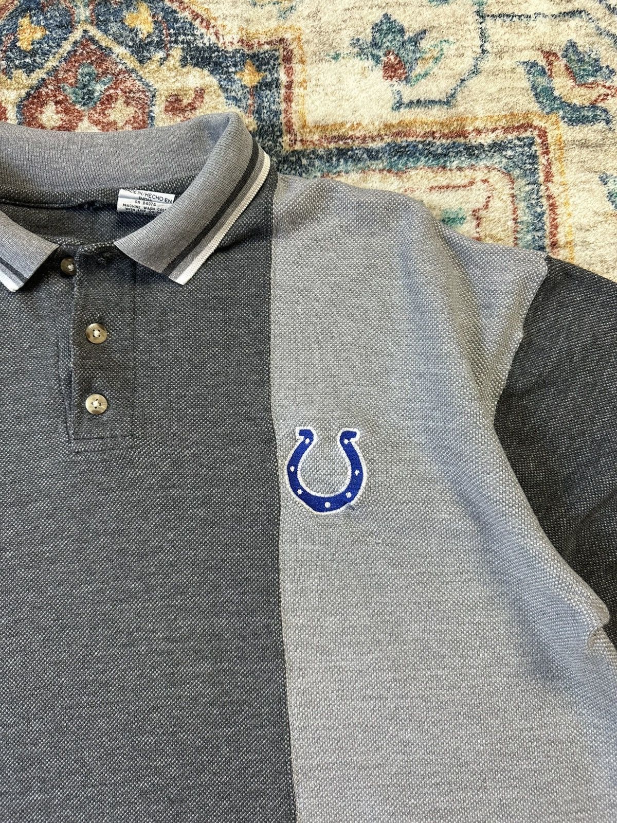 NFL × Vintage Vintage NFL Indianapolis Colts Polo Shirt Large Size US L / EU 52-54 / 3 - 4 Thumbnail