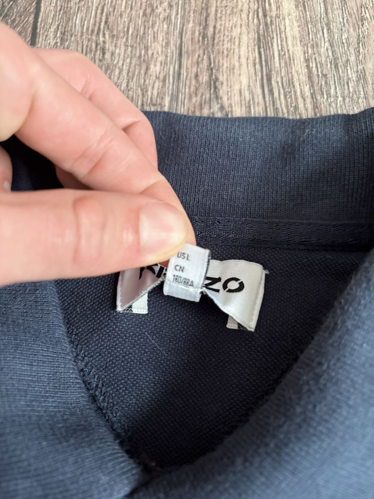 Kenzo Kenzo Tiger Head Logo Short Sleeve Navy Polo Shirt Size US L / EU 52-54 / 3 - 3 Thumbnail