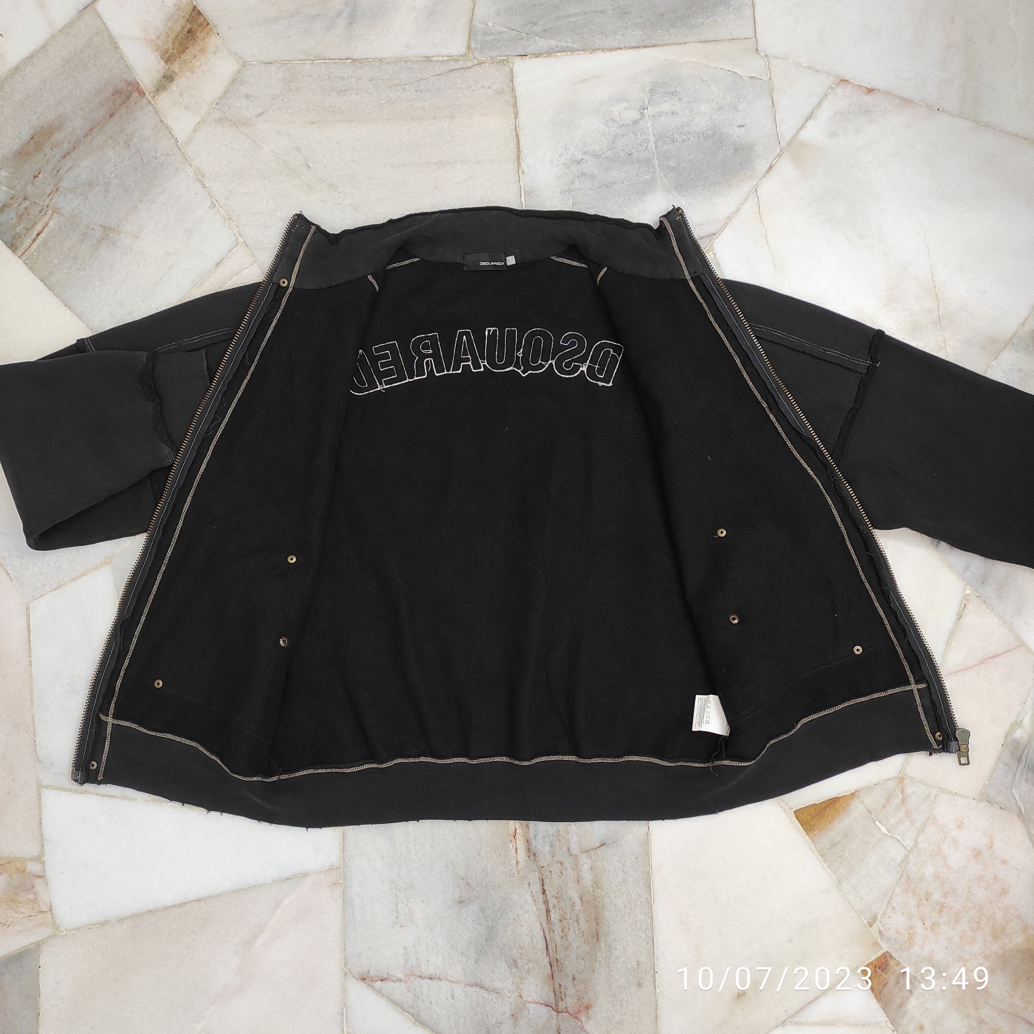 Dsquared2 Vintage 90's DSQUARED² Hagi Fray moleskin zipper jacket Size US L / EU 52-54 / 3 - 8 Thumbnail