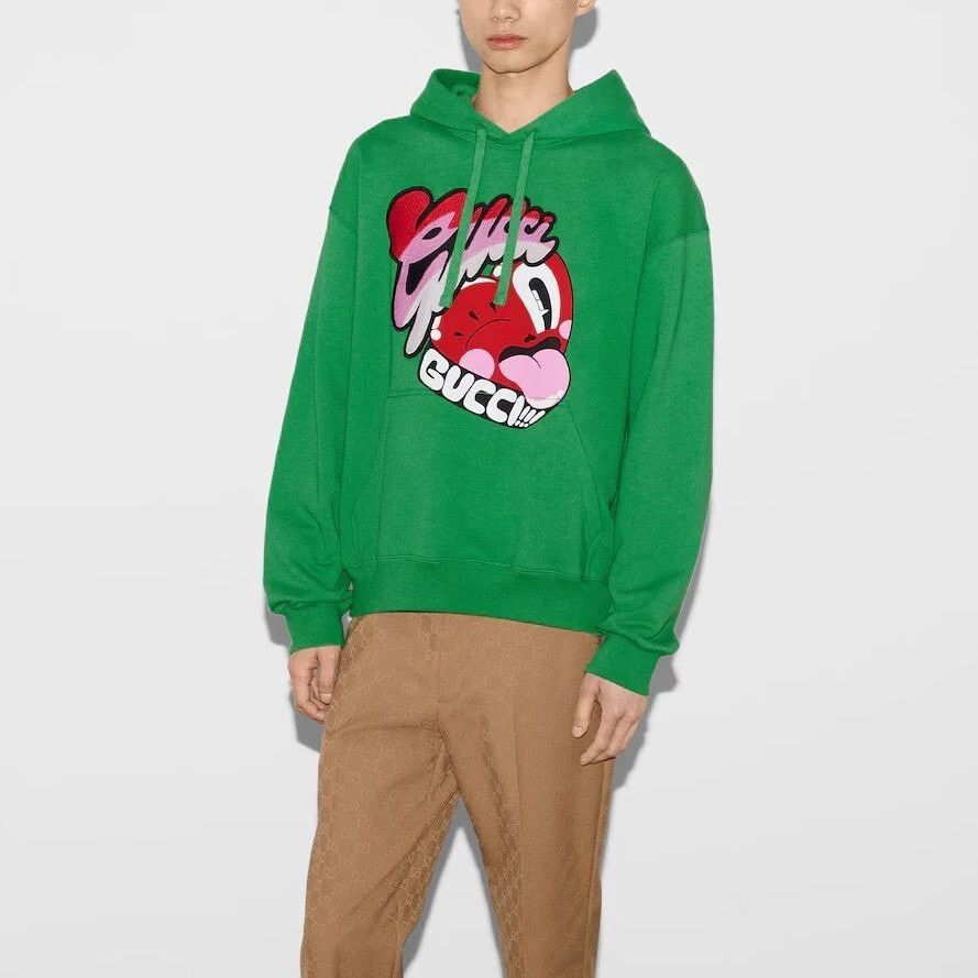 Gucci o1mt1gz0325 Hoodie in Green Size US L / EU 52-54 / 3 - 3 Thumbnail
