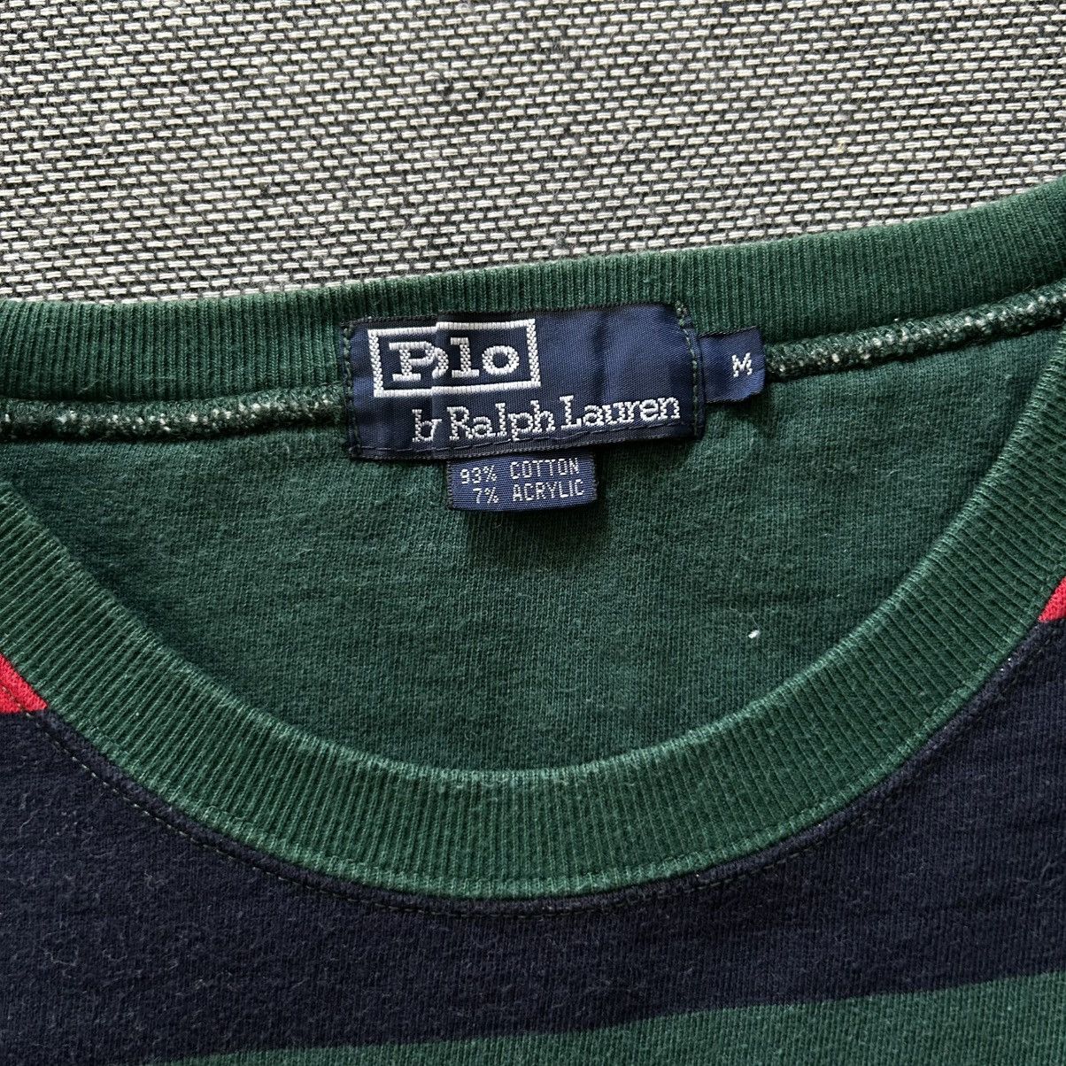 Polo Ralph Lauren POLO RALPH LAUREN Embroidery Logo Stripe Crewneck Sweatshirt Size US M / EU 48-50 / 2 - 7 Thumbnail