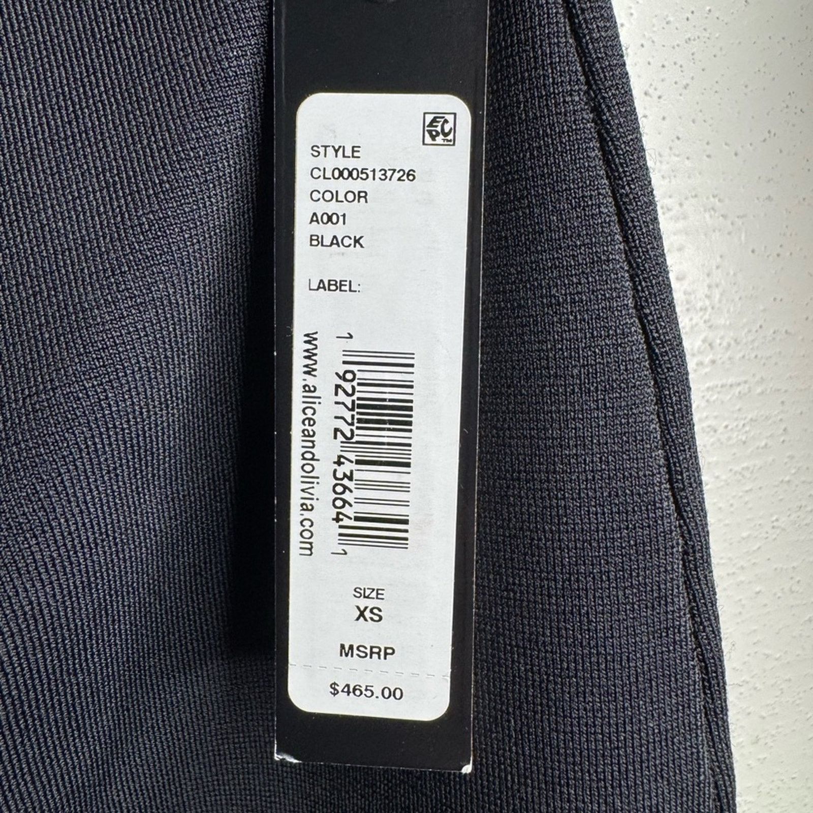 Alice + Olivia Alice + Olivia Estelle Twist Black Dress Size XS / US 0-2 / IT 36-38 - 7 Thumbnail