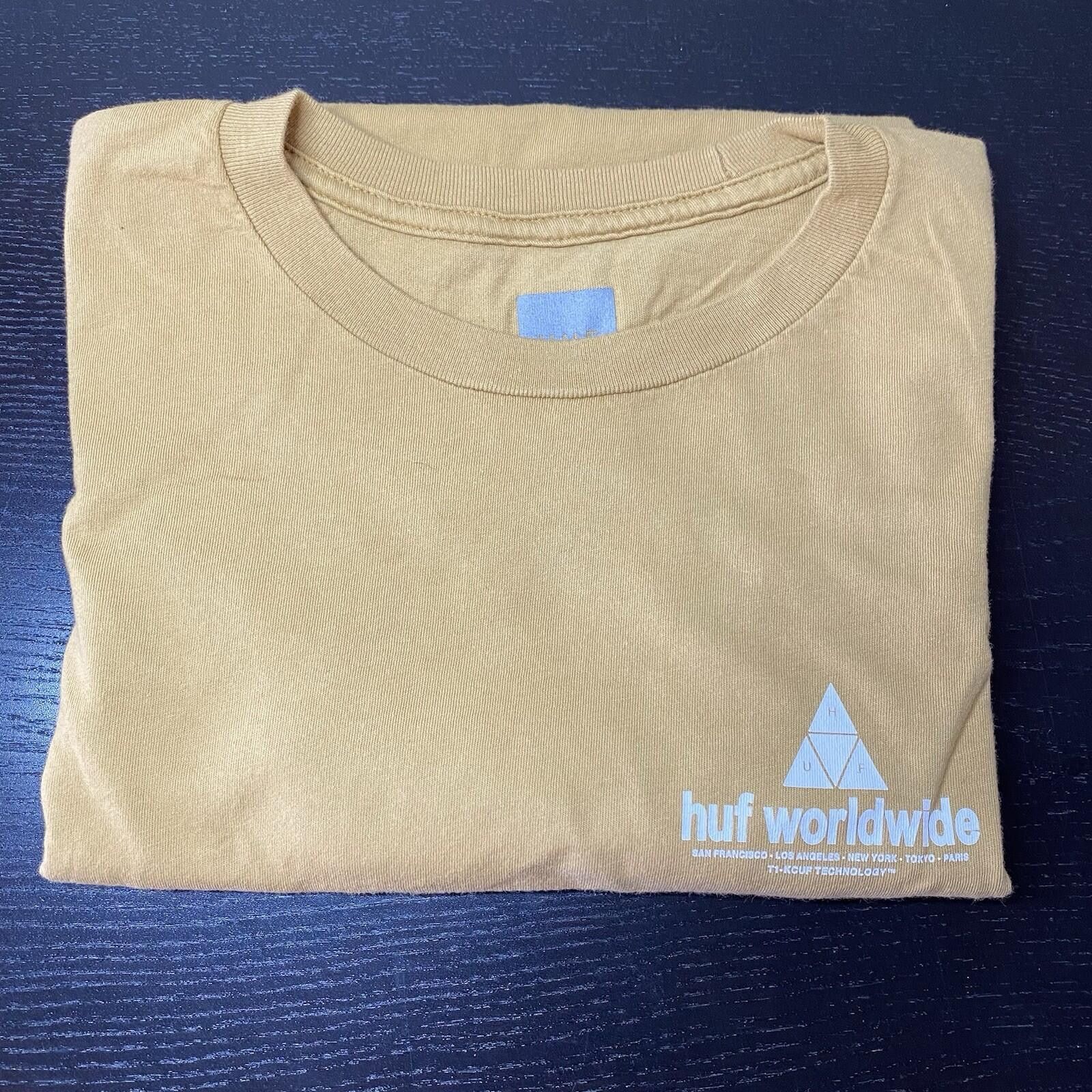 Huf HUF Worldwide Triangle Men Graphic All Cotton Size Small Size US S / EU 44-46 / 1 - 1 Thumbnail