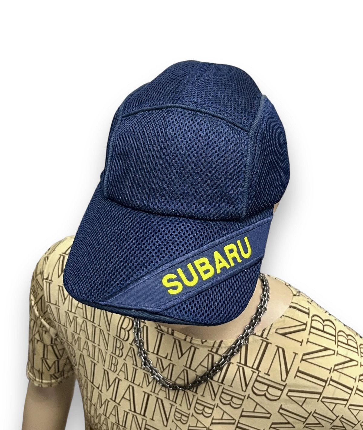 Sports Specialties 90’s SUBARU JPN 5 Panel Mesh Polyester Velcro Strapback Hat Size ONE SIZE - 1 Thumbnail