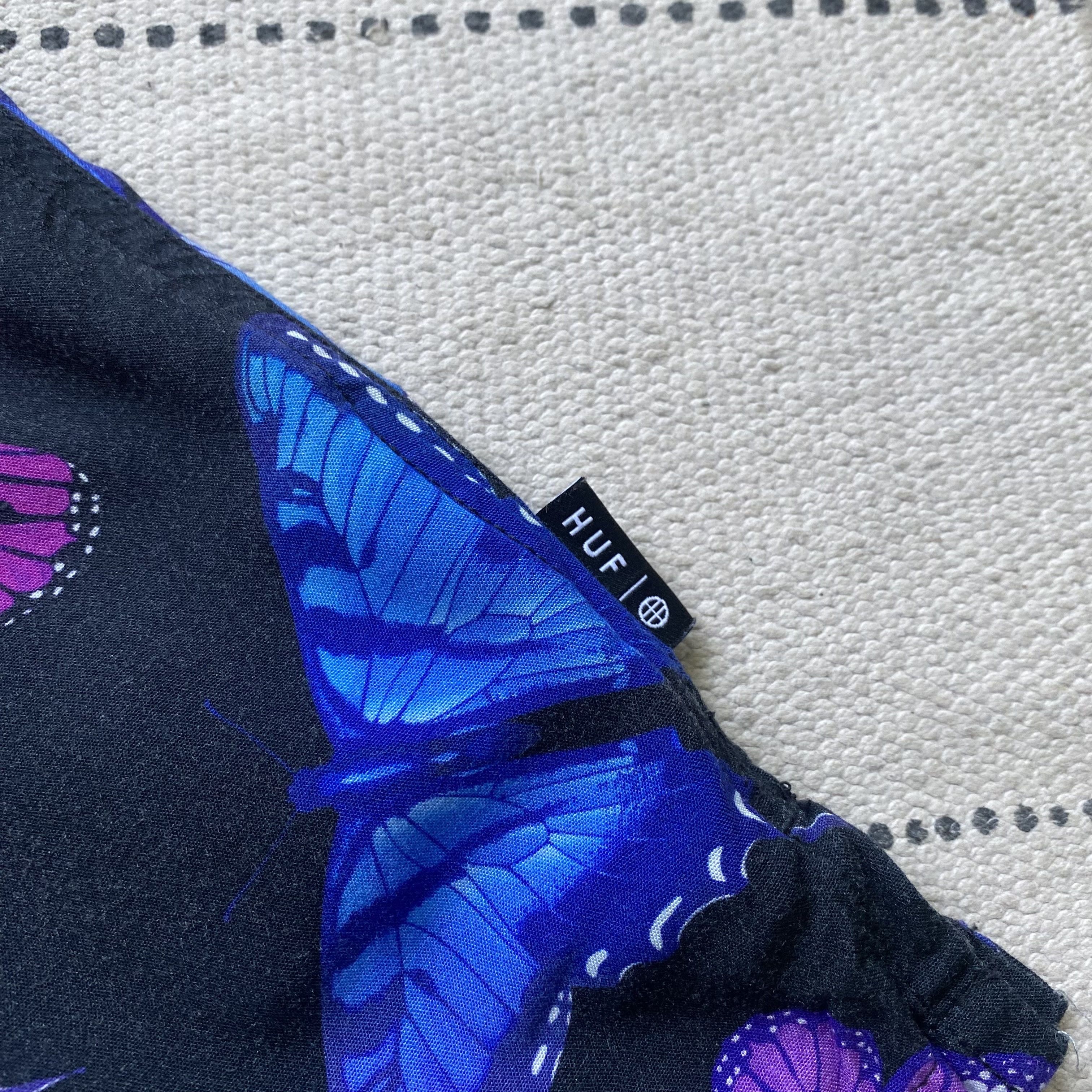 Huf 🦋 Vintage 00s HUF Hawaiian Crazy Shirt Surf Skater Size US S / EU 44-46 / 1 - 4 Thumbnail