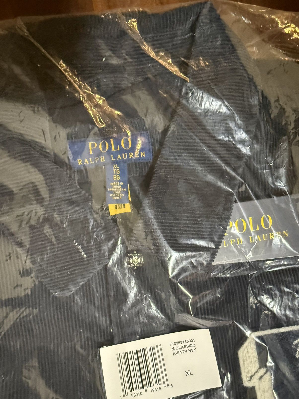 Polo Ralph Lauren Polo Ralph Lauren Corduroy Letter Jacket “Aviator Navy” XL Size US XL / EU 56 / 4 - 8 Thumbnail