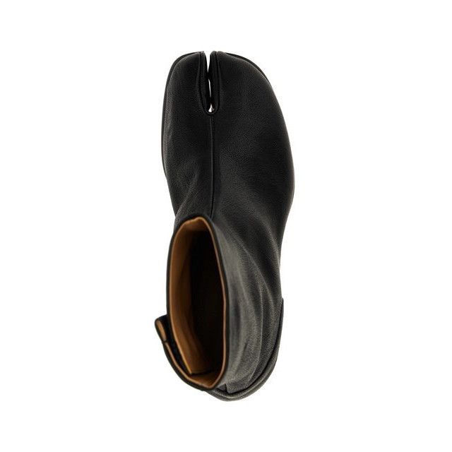 MAISON MARGIELA Men's Black 30mm Leather Tabi Ankle Boots Ne
