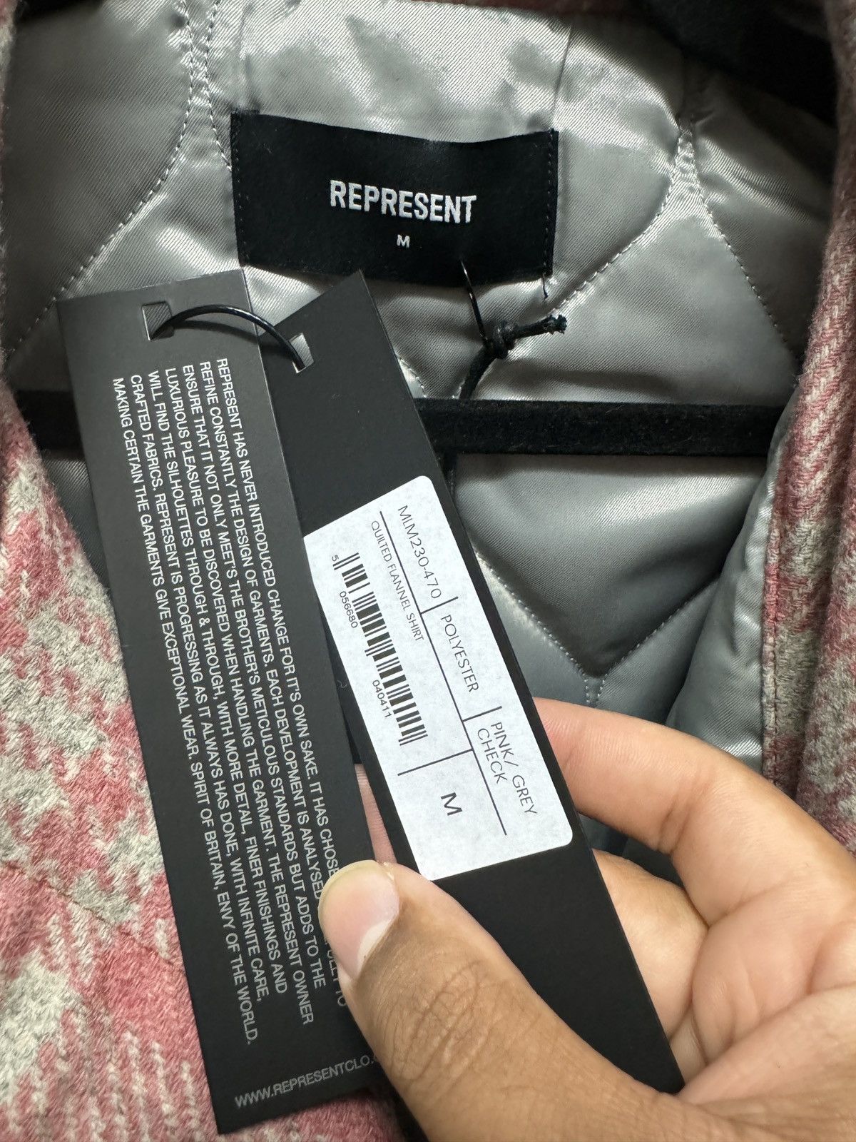 Represent Clo. Represent Clo Quilted Flannel Shirt Size US M / EU 48-50 / 2 - 2 Thumbnail