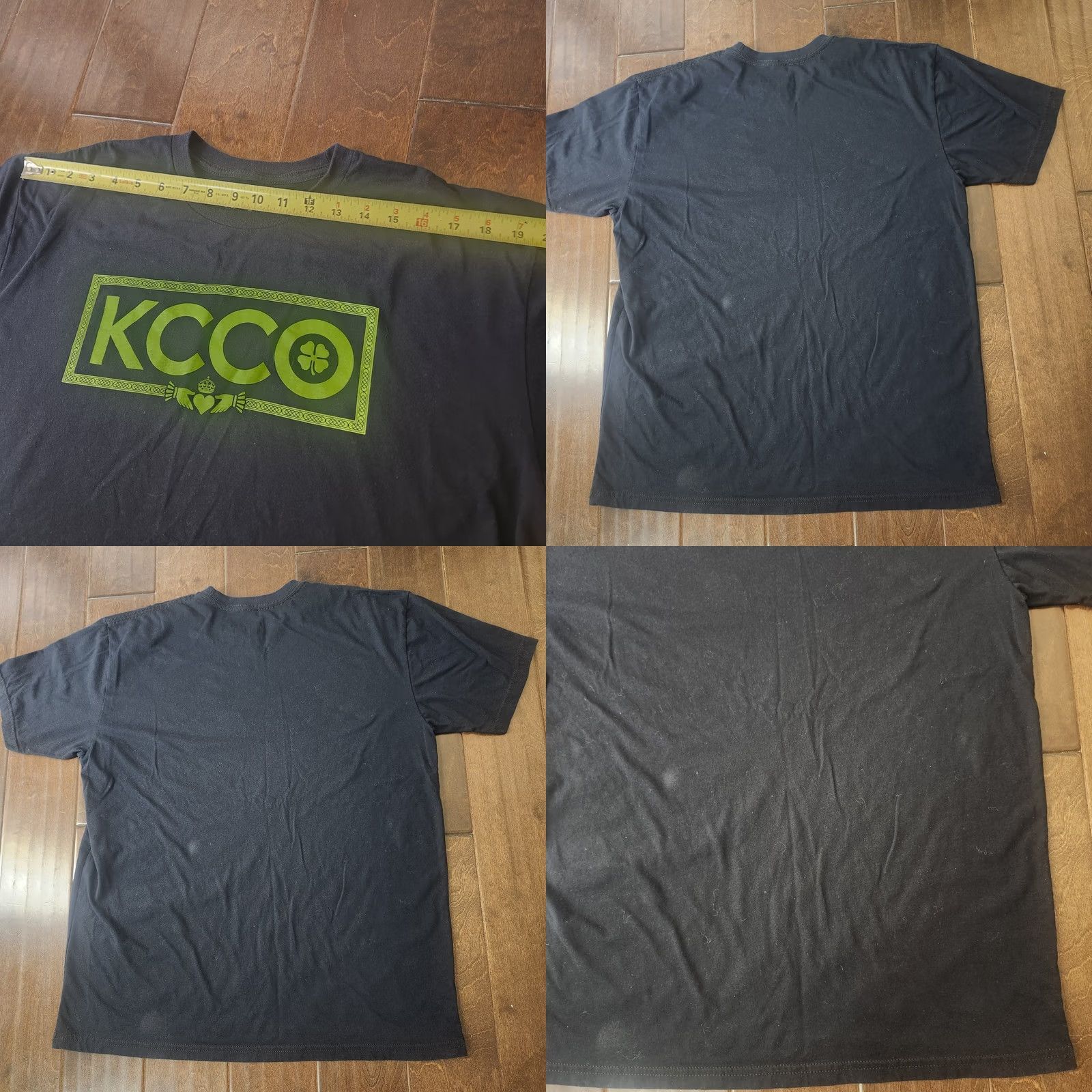 Vintage KCCO Chive Shirt Mens XL Black Tee Clover Graphic Keep Calm Chive On Minor Stain Size US XL / EU 56 / 4 - 9 Thumbnail