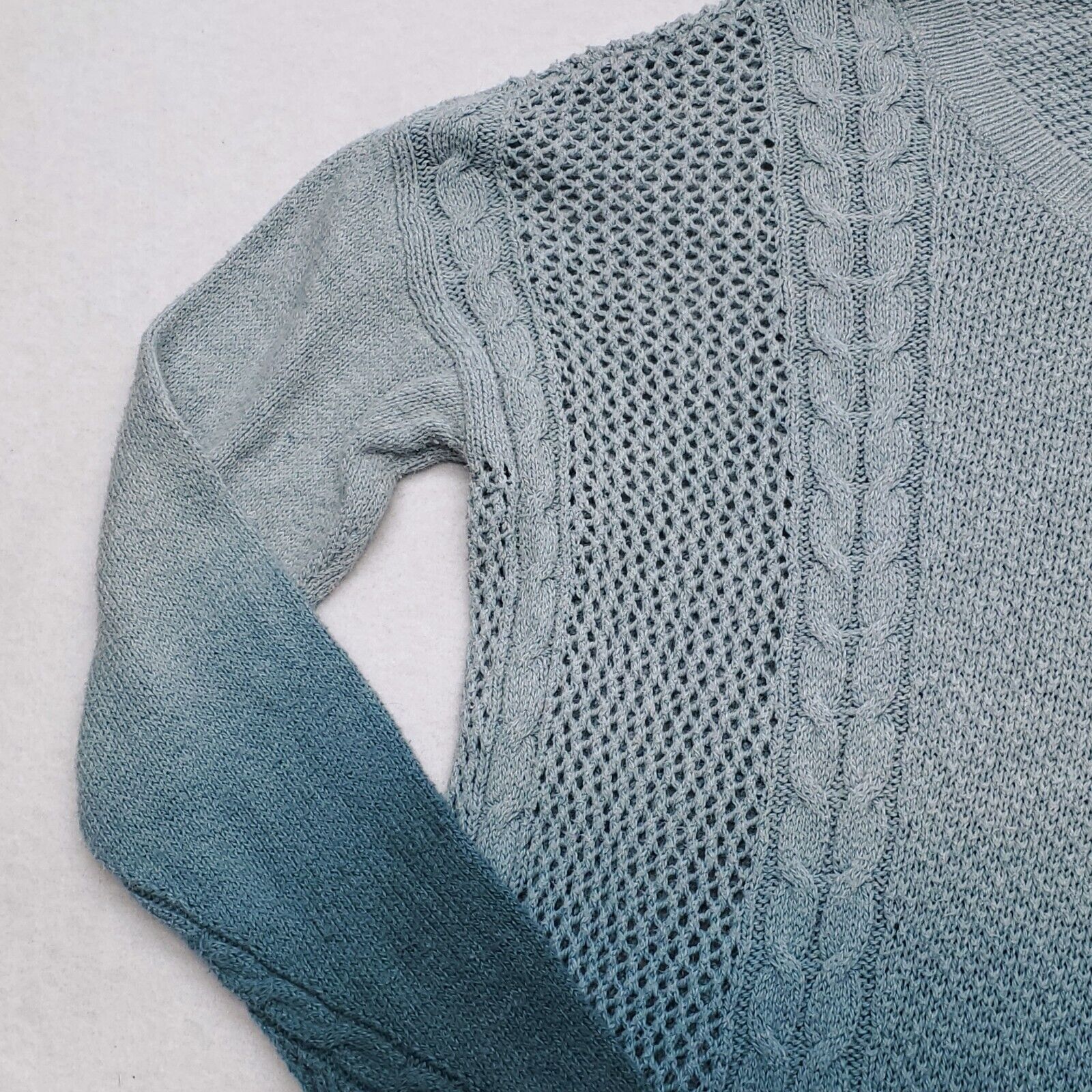 American Eagle Outfitters American Eagle Pullover Cotton Sweater Womens Size XS Green Size XS / US 0-2 / IT 36-38 - 5 Thumbnail