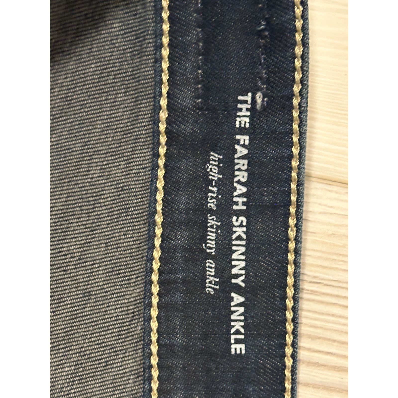 AG Adriano Goldschmied AG Women's 27R Blue Farrah High Rise Skinny Ankle Jeans Size 27" / US 4 / IT 40 - 15 Thumbnail