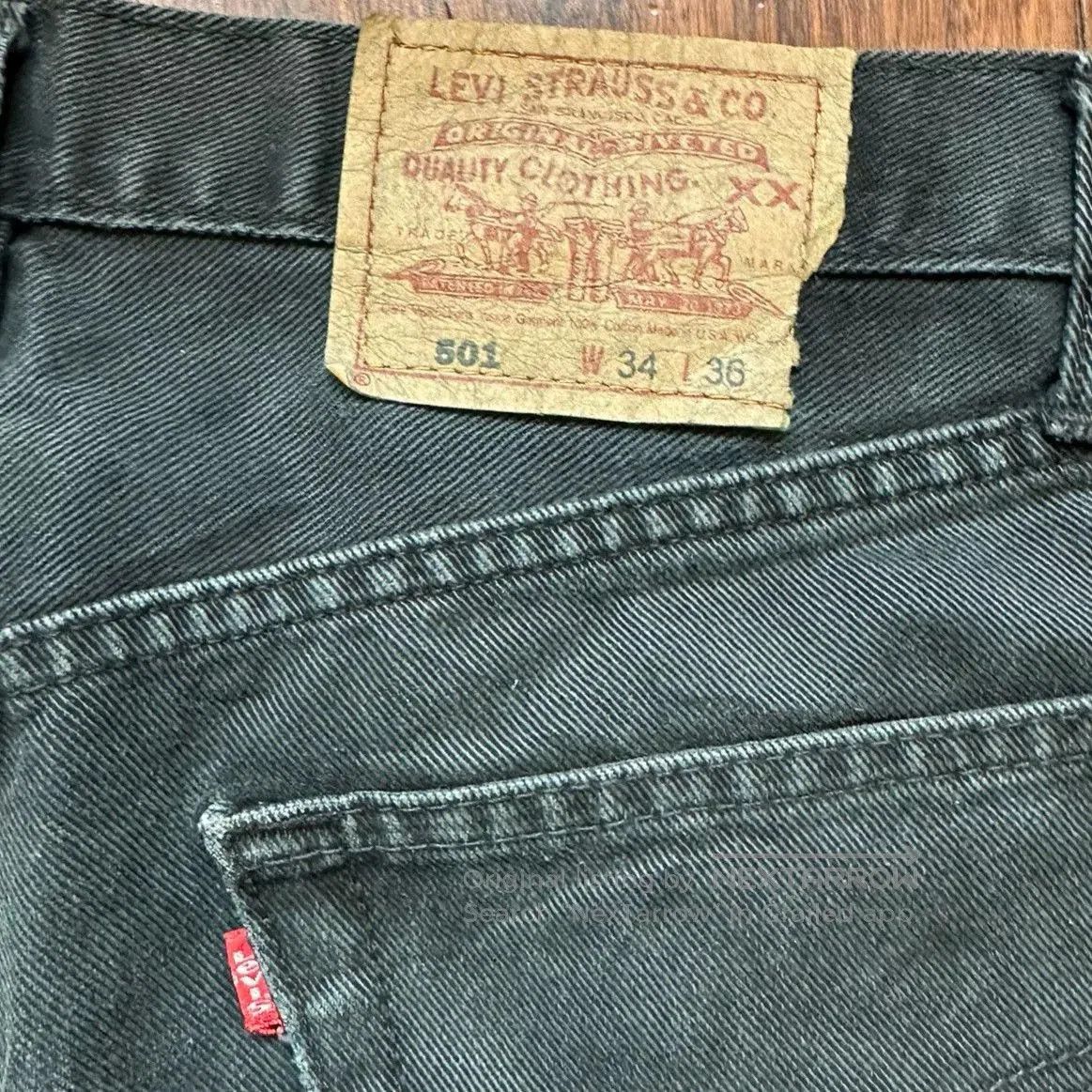 Vintage Vintage Levi's 501 Black Jeans 90s. Size US 32 / EU 48 - 5 Thumbnail