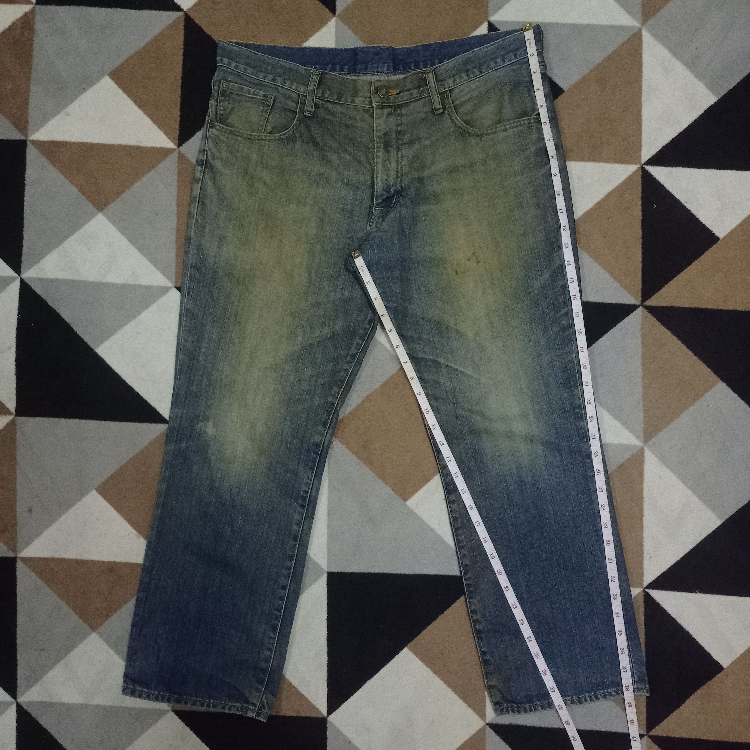 Japanese Brand Vintage Japanese Brand Mud Wash Baggy Jeans 38x28 Size US 38 / EU 54 - 7 Thumbnail