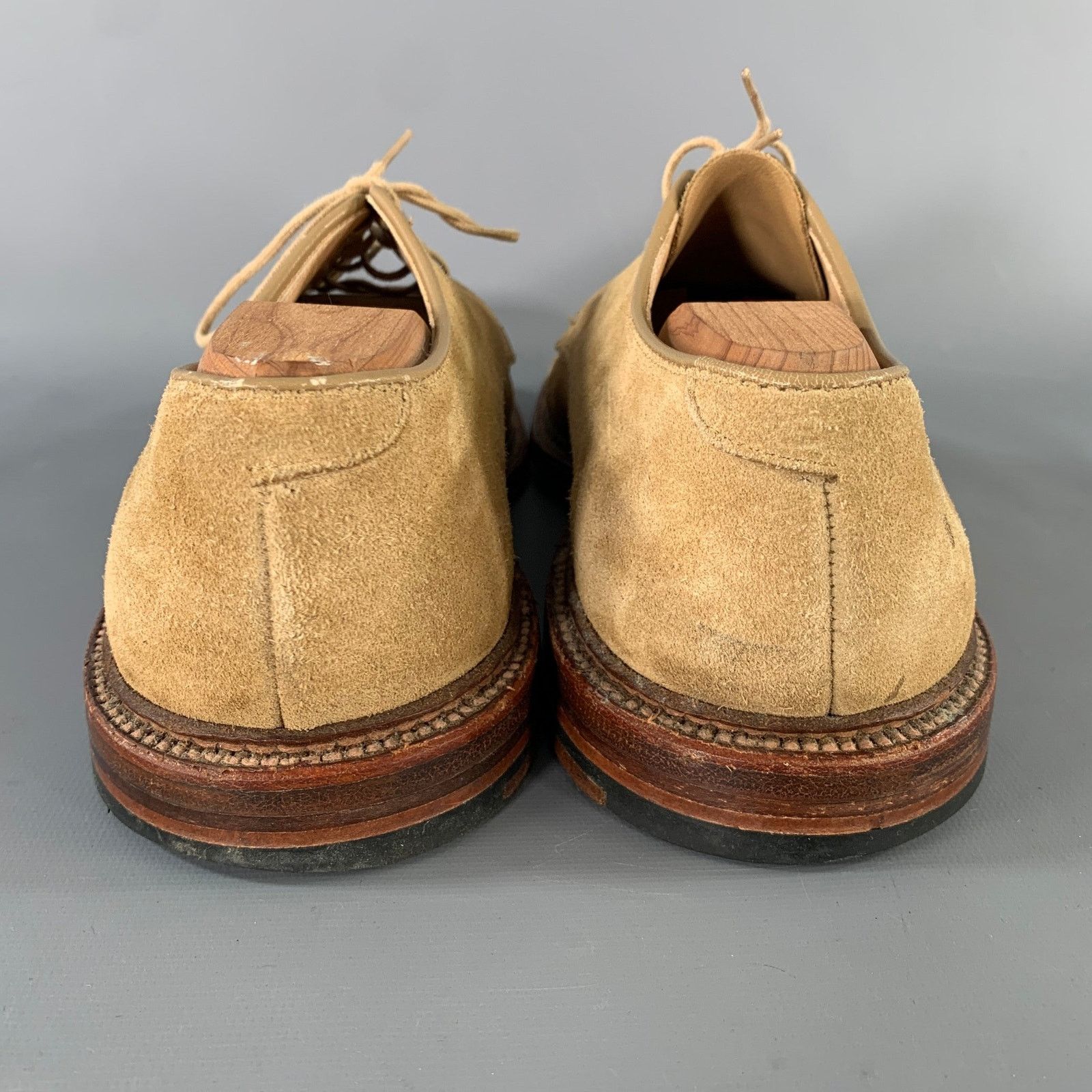 Alden ALDEN Size 8.5 Tan Suede Derby Lace Up Shoes Size US 8.5 / EU 41-42 - 2 Thumbnail