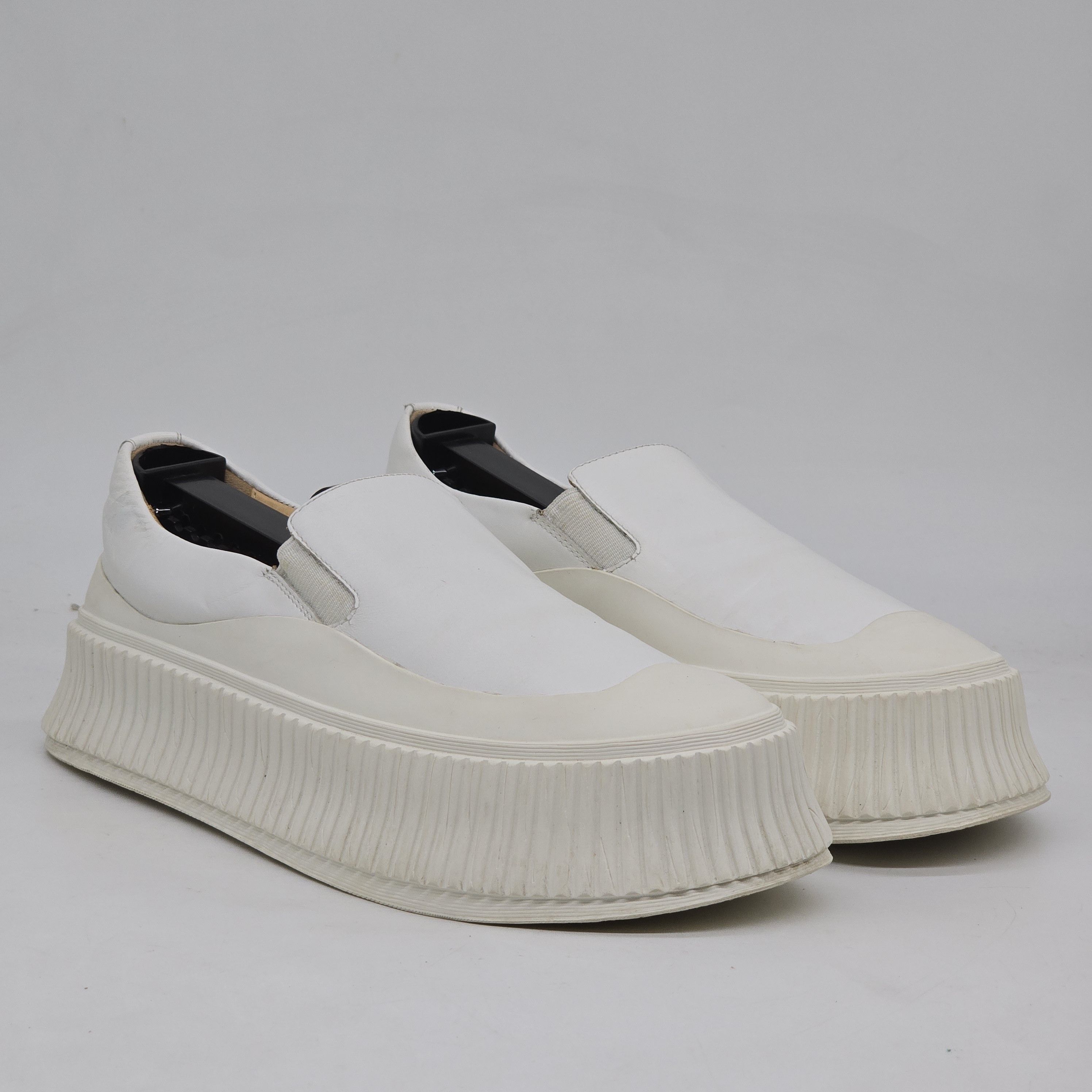 Jil Sander Jil Sander - Vulcanized Platform Sneakers - White Size US 6 / IT 36 - 1 Thumbnail