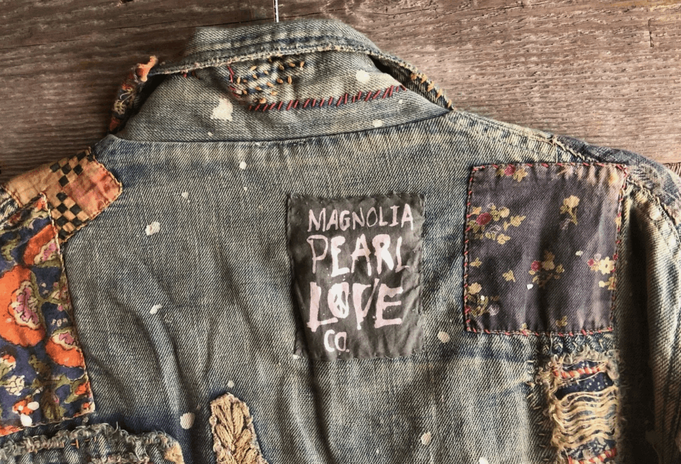 Magnolia Pearl Magnolia Pearl Unbreakable Love Jean Denim Jacket 1387 Size ONE SIZE - 6 Thumbnail