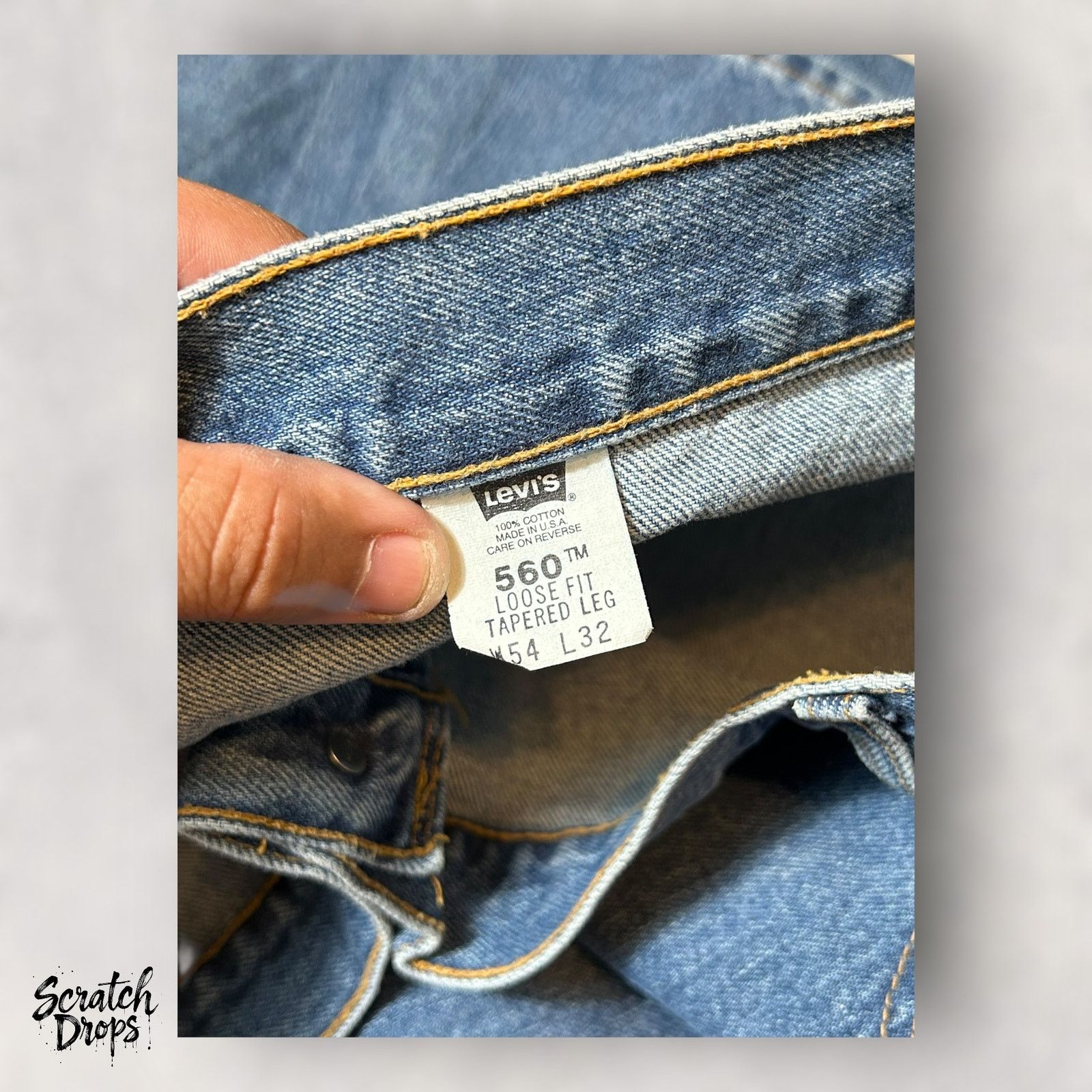 Levi's Levi's Men's 560 Loose Fit Tapered Leg Jeans W54 L32 Classic Size US 38 / EU 54 - 5 Thumbnail