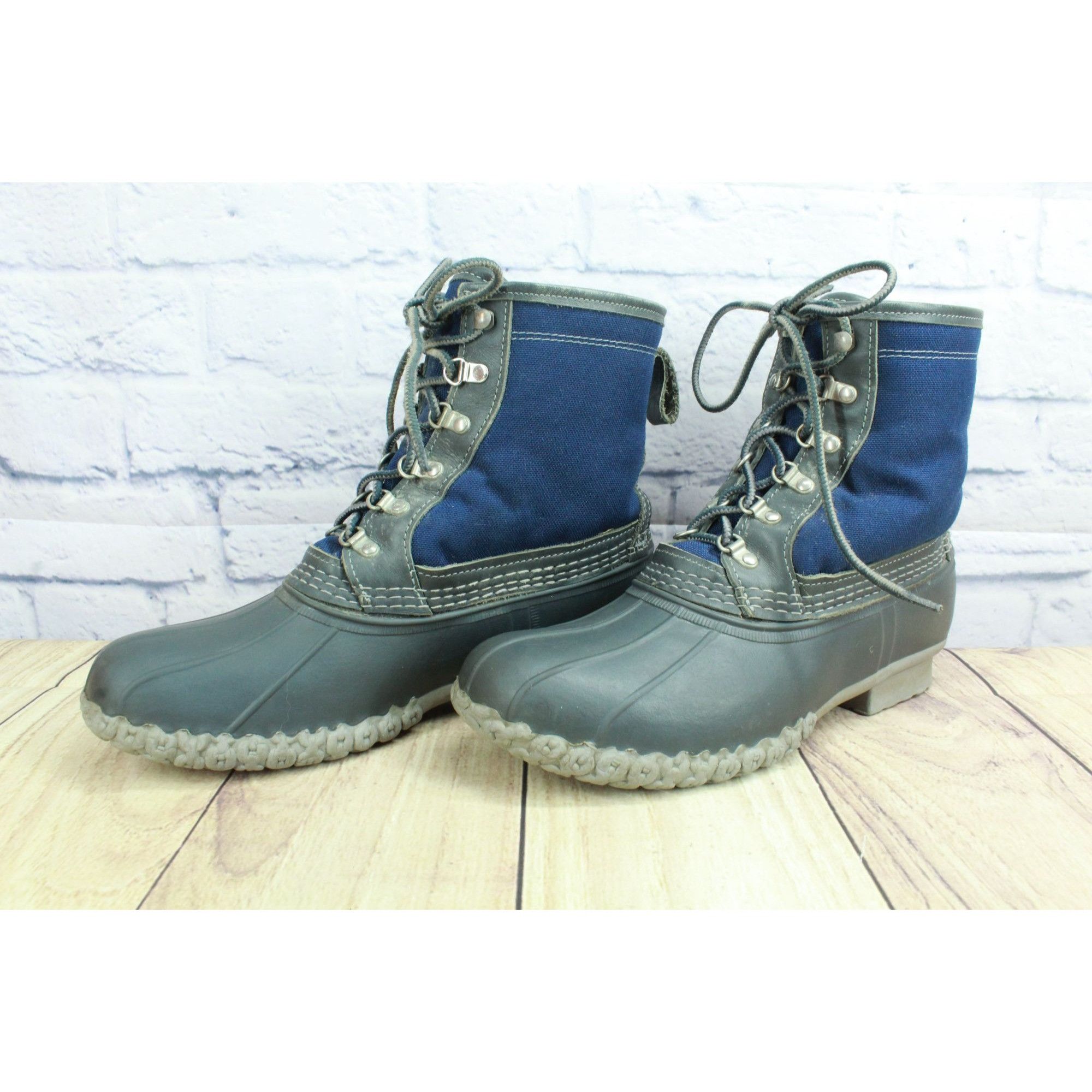 Canvas × L.L. Bean LL Bean Men's 8" Shearling Lined Ankle Duck Boots Size 9 M Size US 9 / EU 42 - 2 Thumbnail