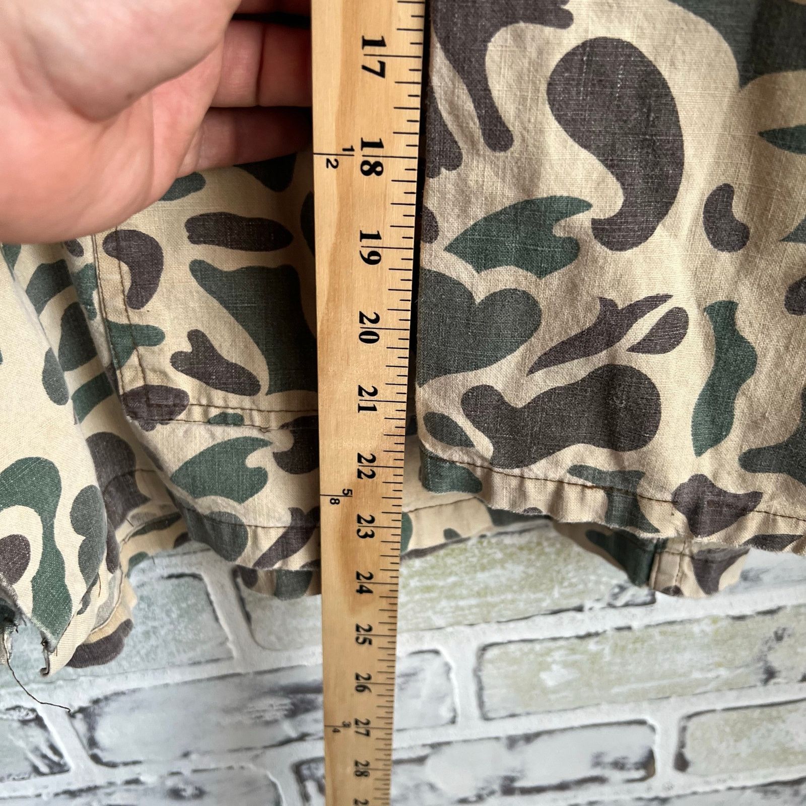 Unknown London Rare Vintage 40's Frog Camo Button Up Jacket Size XXL 24x31 Size US XL / EU 56 / 4 - 10 Thumbnail