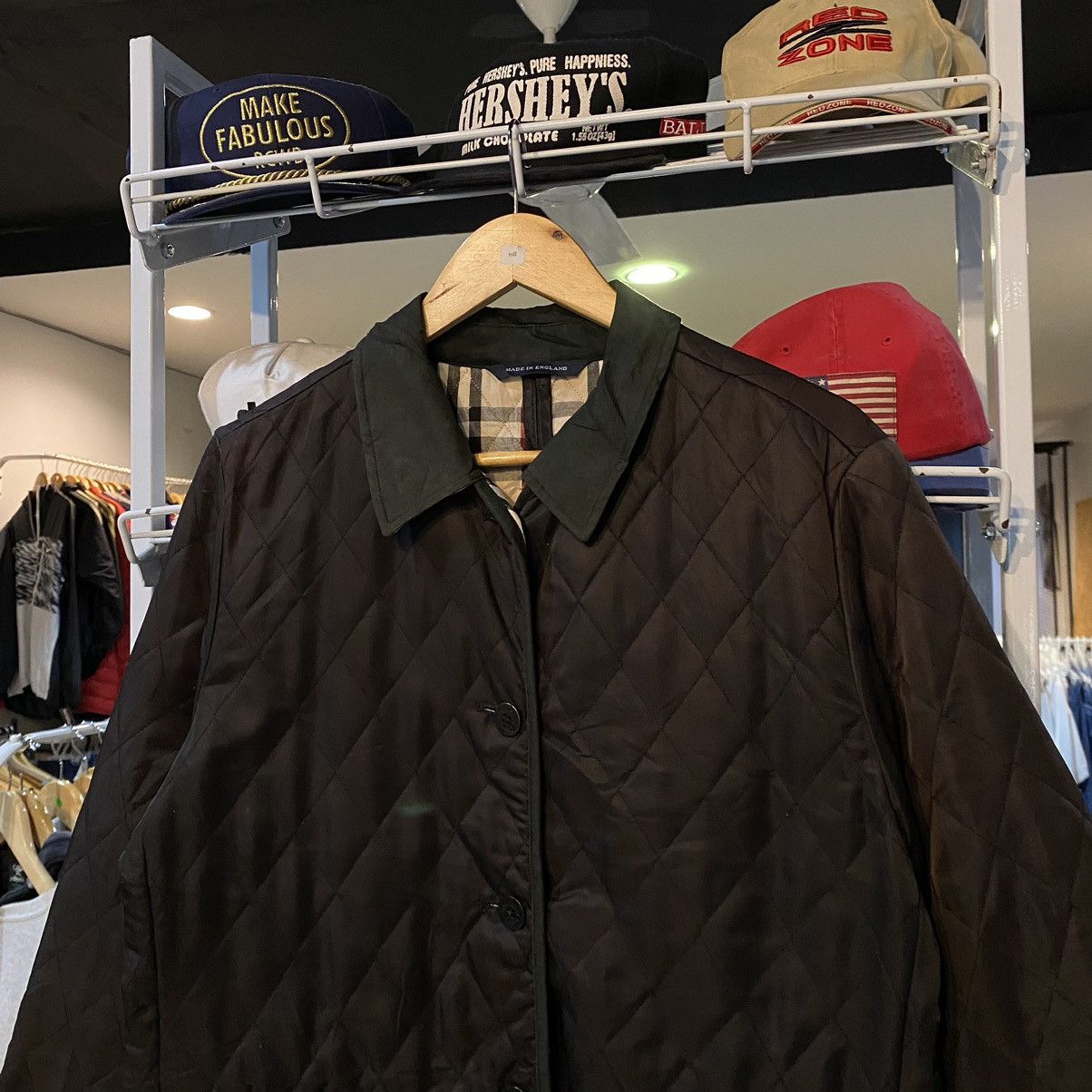 Burberry × Vintage VINTAGE‼️Burberry- Men’s Quilted Jacket Size US L / EU 52-54 / 3 - 4 Thumbnail