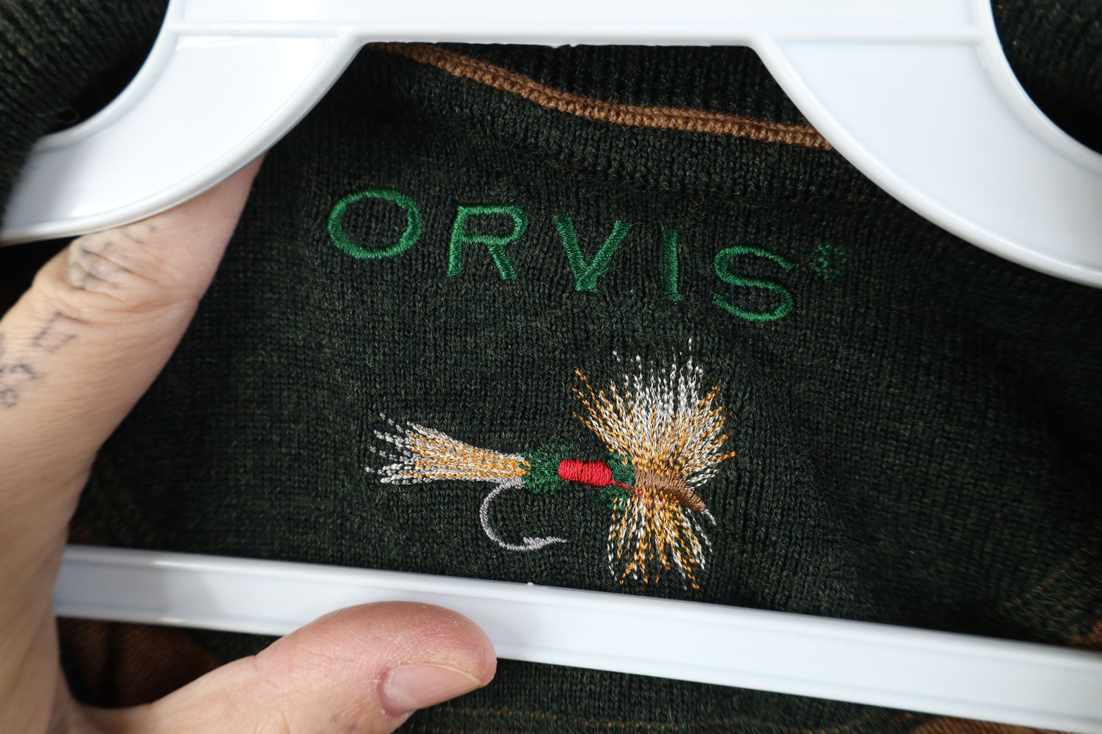 Orvis Vintage Orvis Merino Wool 1/4 Half Zip Pullover Sweater Size US XL / EU 56 / 4 - 7 Thumbnail