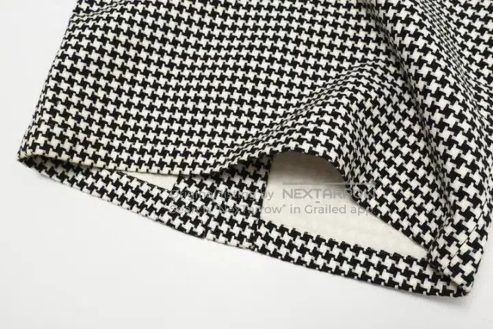 Comme des Garcons Comme des Garcons Retro Houndstooth Openwork Geo Round Nec Size M / US 6-8 / IT 42-44 - 5 Thumbnail