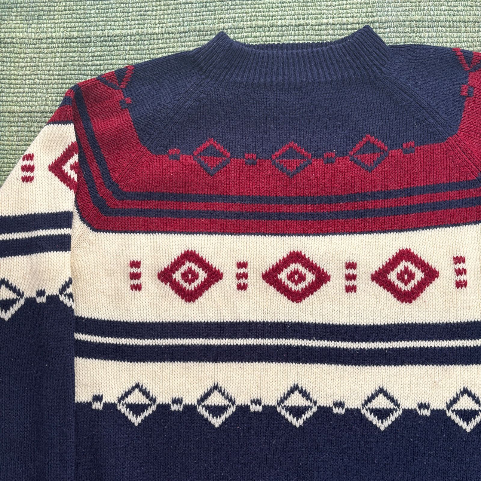 Vintage True vintage 70s wool acrylic mens winter knit sweater Size US L / EU 52-54 / 3 - 2 Thumbnail