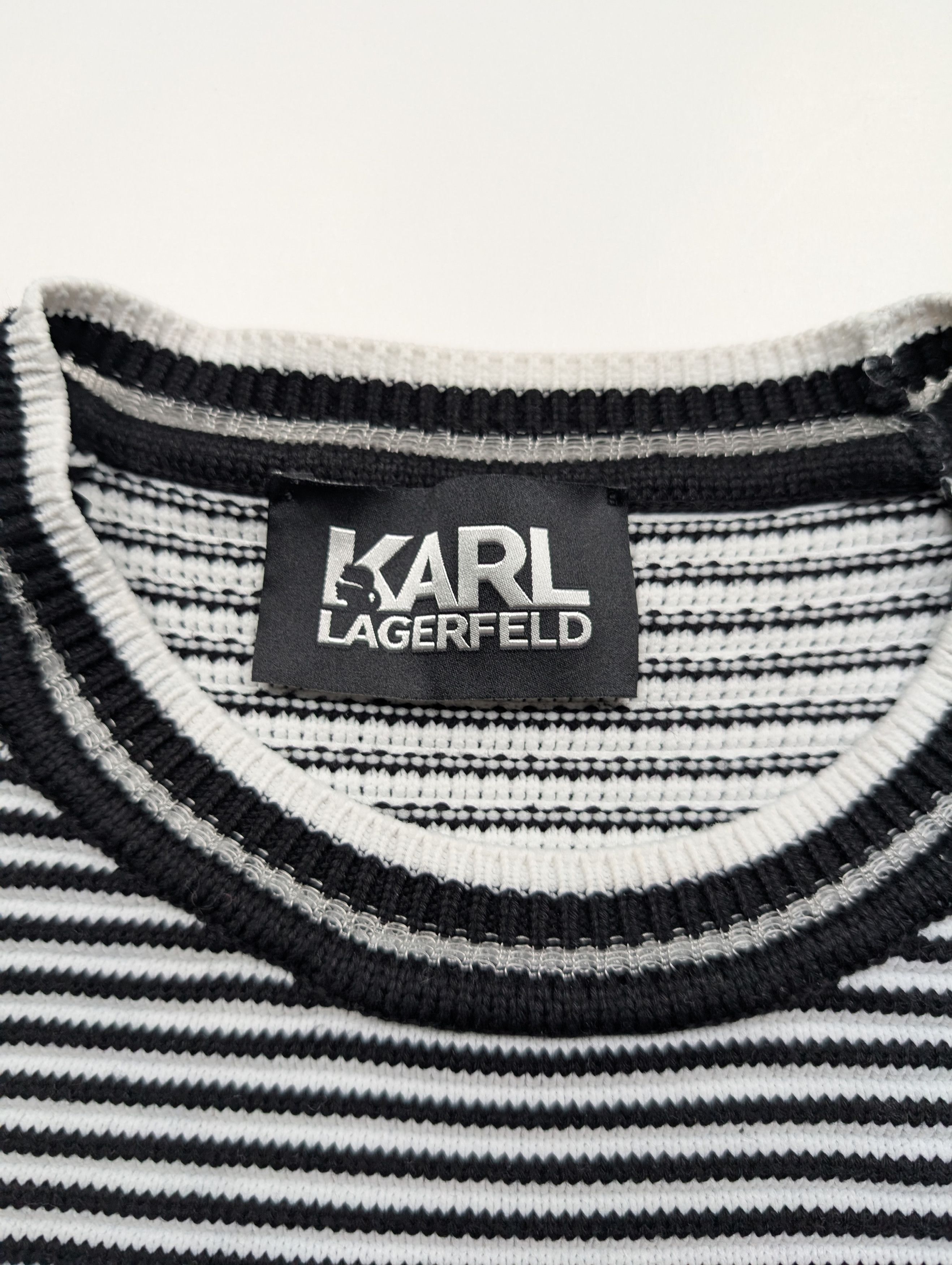 Karl Lagerfeld Karl Lagerfeld Black And White Karl Lagerfeld Sweater Size S / US 4 / IT 40 - 4 Thumbnail