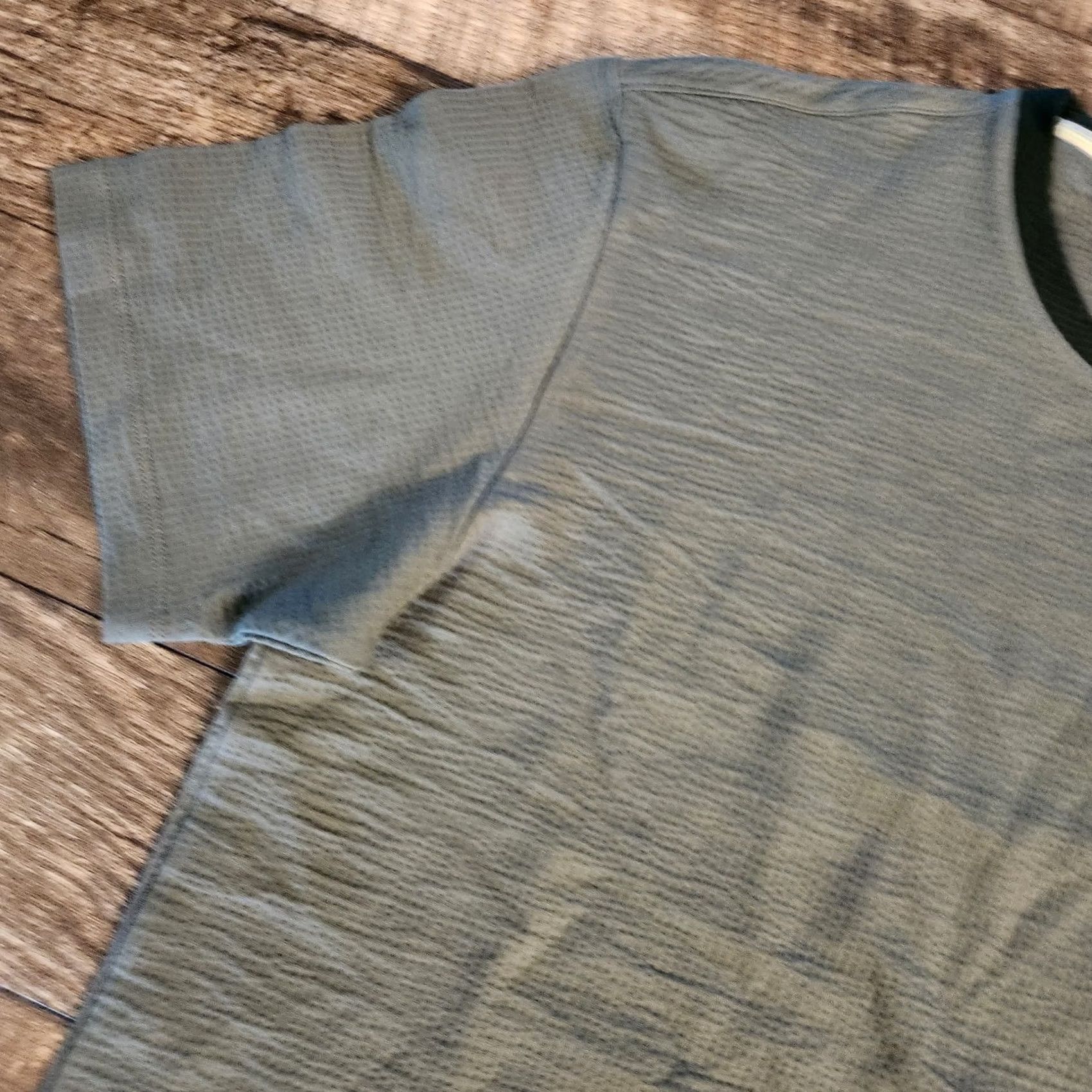 Scotch & Soda Scotch & Soda T Shirt Tee Mens Large Green Textured Knit Crew Neck Short Sleeve Waffle Knit Logo Cotton Spandex Regular Size US L / EU 52-54 / 3 - 5 Thumbnail