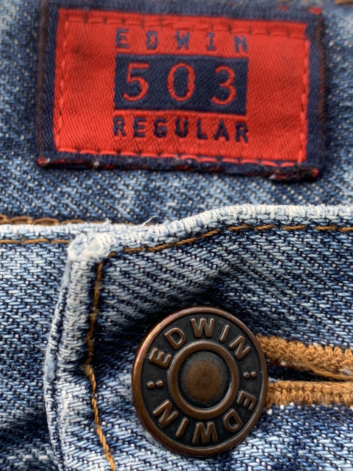 Edwin Edwin 503Z dirty denim. Size US 32 / EU 48 - 8 Thumbnail