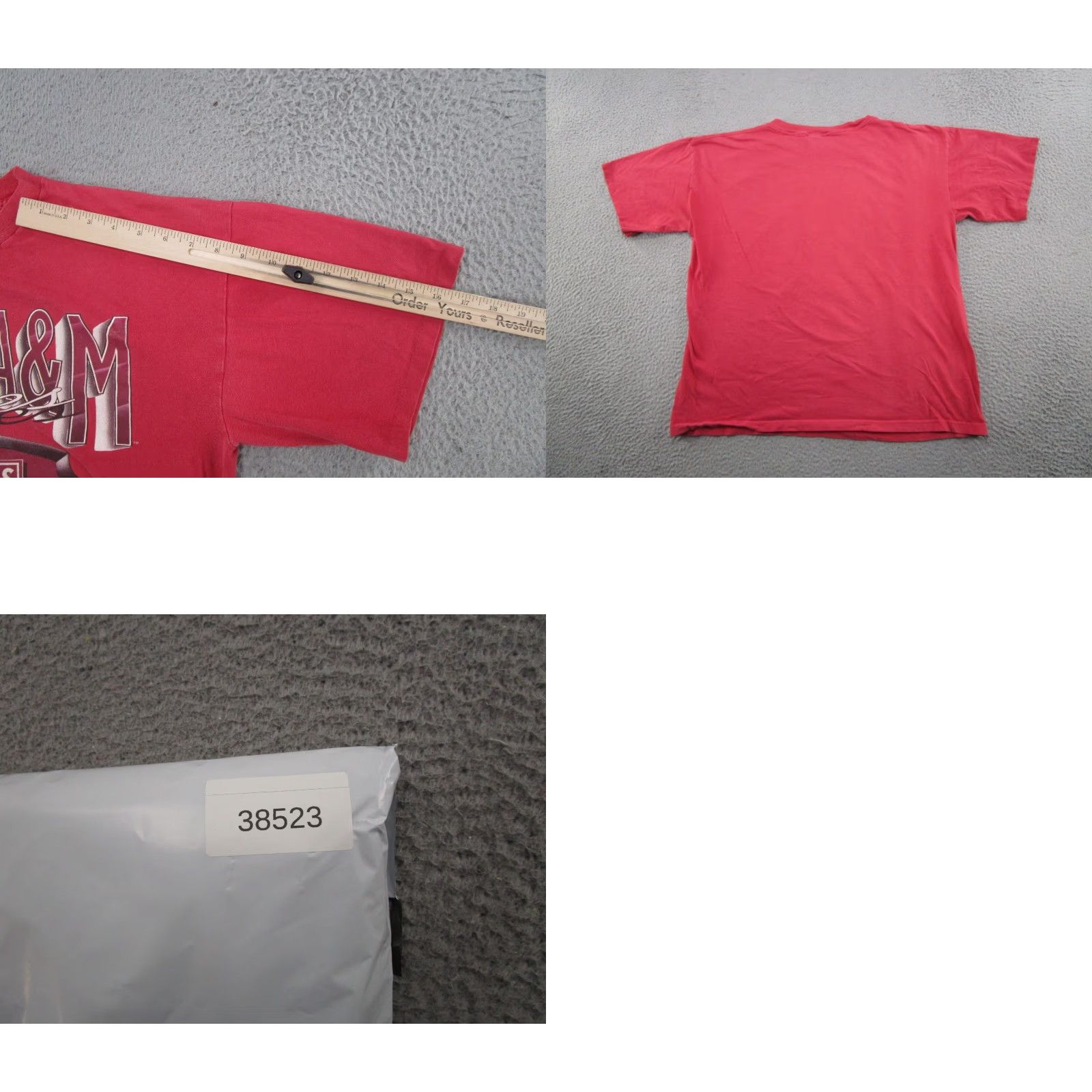 NCAA VINTAGE 90s Magic Johnson Tees Texas A&M Aggies Shirt Mens XL Red NCAA READ Size US XL / EU 56 / 4 - 8 Thumbnail