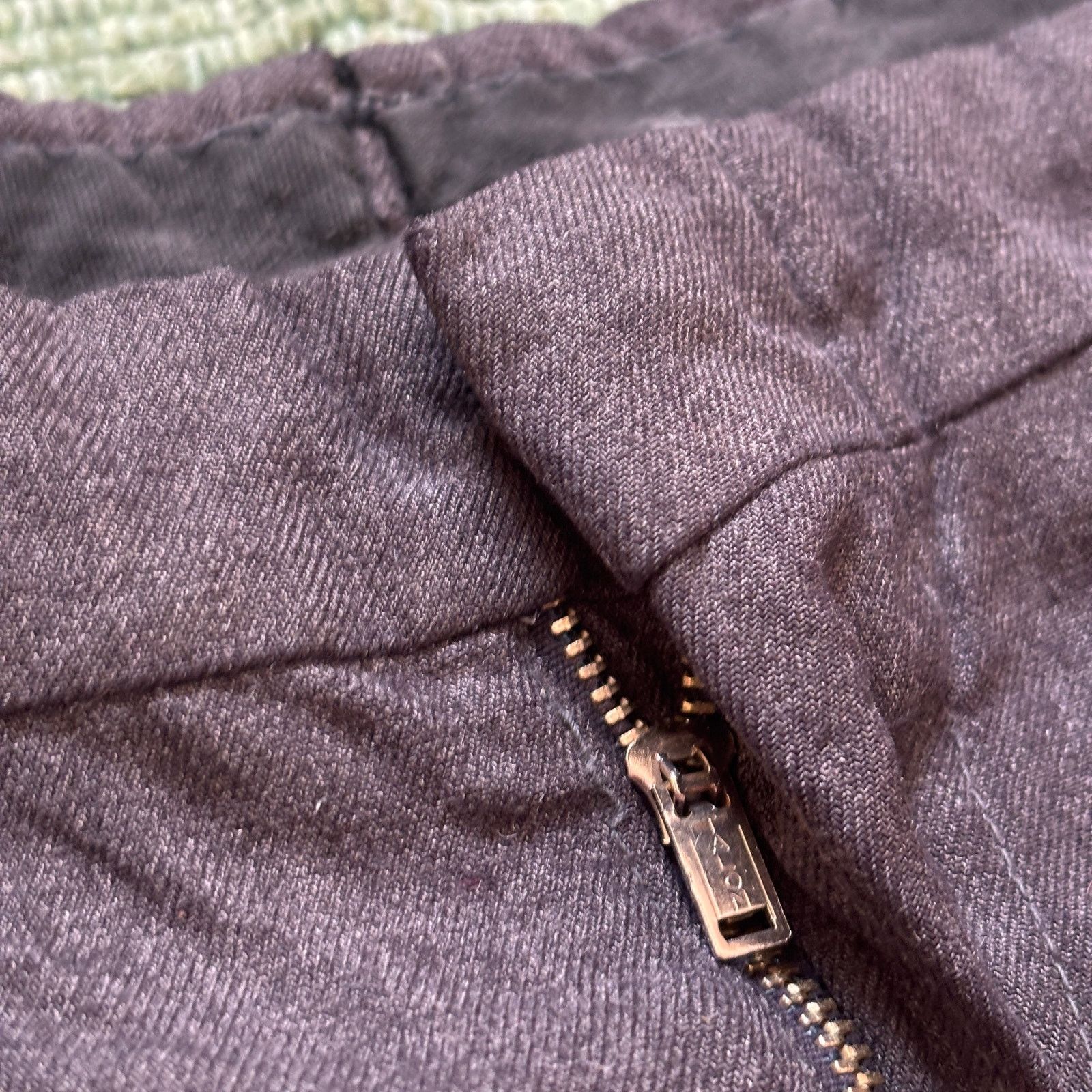 Vintage True vintage 60s Koratron wool gabardine repaired trousers Size US 30 / EU 46 - 6 Thumbnail