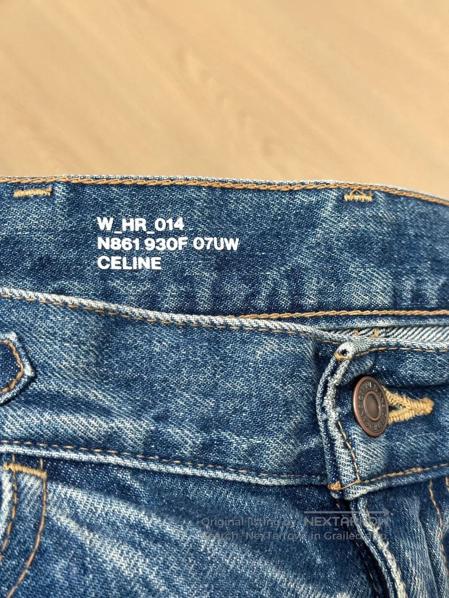 Celine CELINE Margaret Gold Chain Jeans Size 28. Size 28" / US 6 / IT 42 - 4 Thumbnail