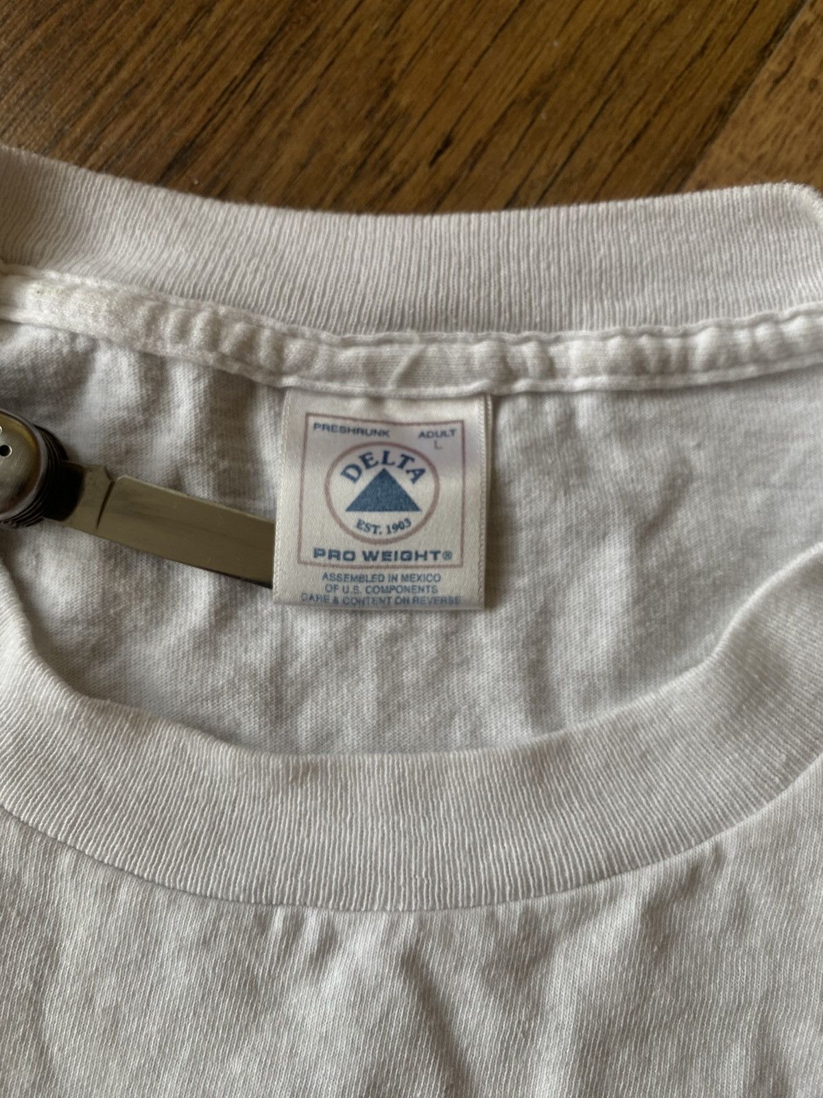 Delta × Vintage Vintage Merch 1999y. tee Morehead Inc. Size US L / EU 52-54 / 3 - 5 Thumbnail