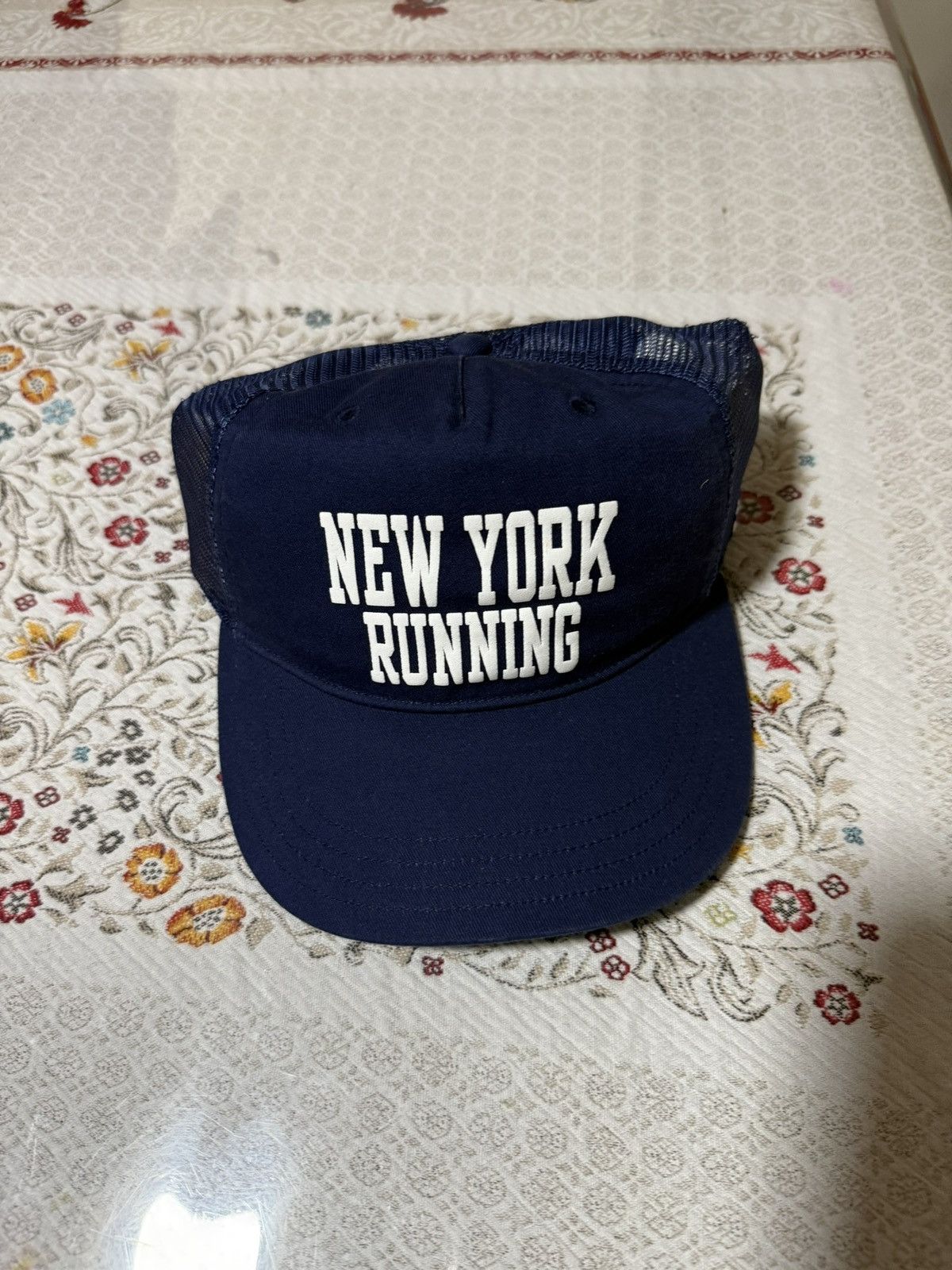 Polo Ralph Lauren Polo Ralph Lauren Twill Trucker Cap Navy “New York Running” Size ONE SIZE - 1 Thumbnail