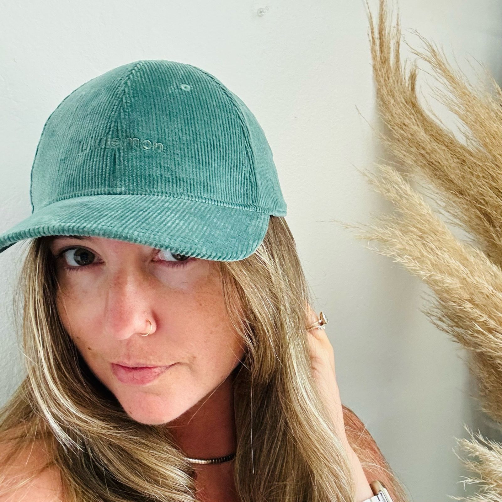 Lululemon NEW LULULEMON Turqouise Corduroy Adjustable Hat Baseball Cap Size ONE SIZE - 4 Thumbnail