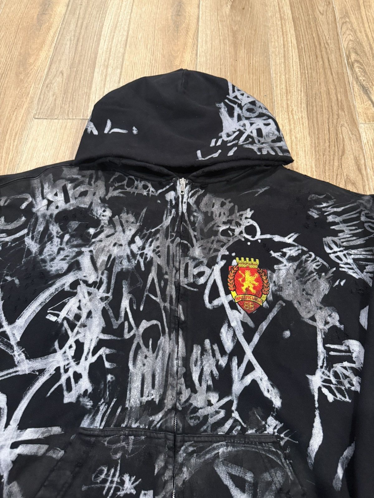 Balenciaga Balenciaga Black Skater Zip Up Hoodie Size US XXL / EU 58 / 5 - 3 Thumbnail