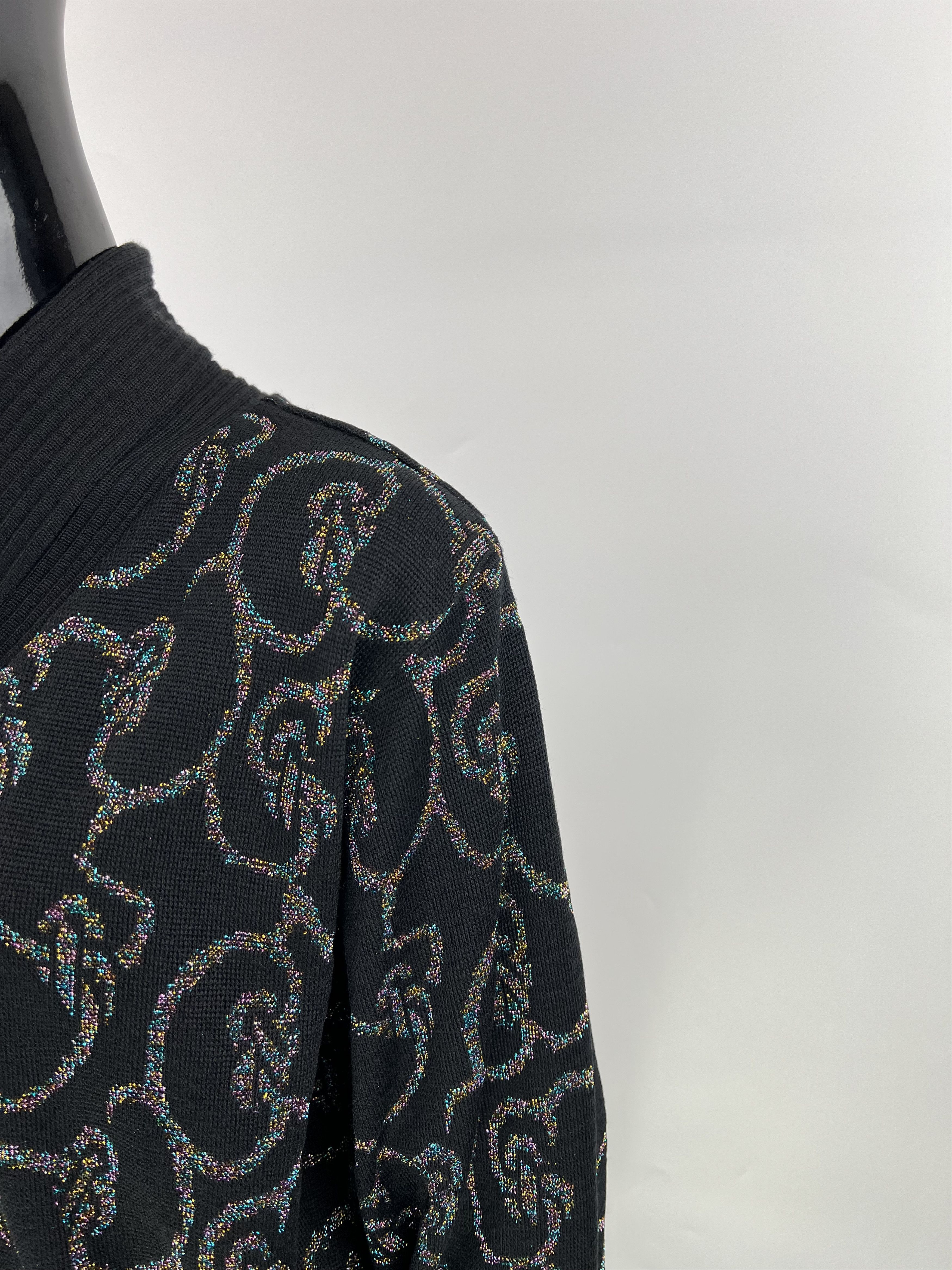 Vintage × Wolford Wolford Rare Vintage Wool Sweater Lurex Size A42 UK16 F44 Size XL / US 12-14 / IT 48-50 - 7 Thumbnail