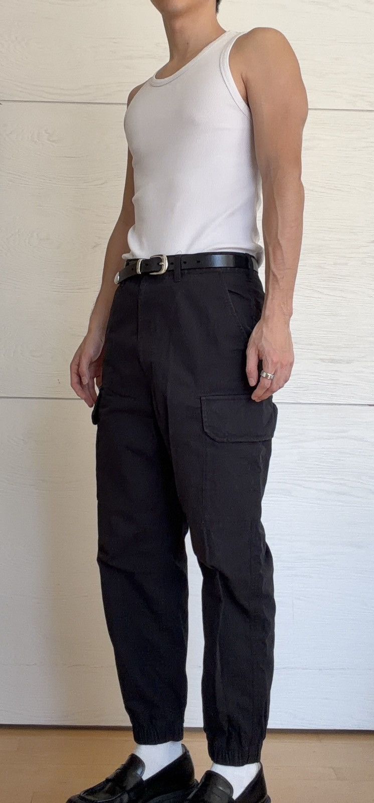 Comme des Garcons Homme Comme des Garcons Homme Black Cargo Pantd Size US 30 / EU 46 - 1 Thumbnail