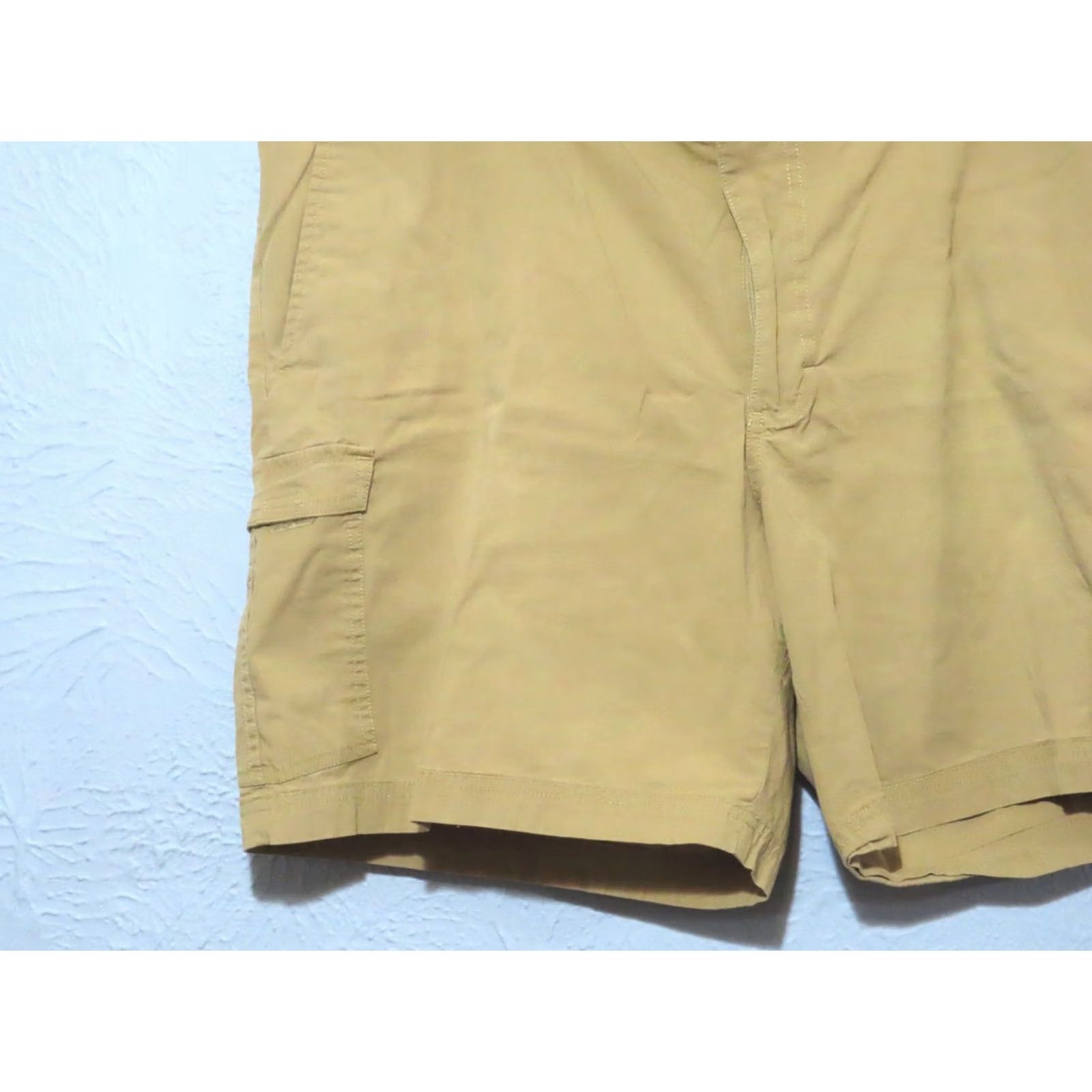 Vintage Columbia Men Tan Flat Front Outdoor Hiking Cargo Short Regular 42 Cargo Pocket Cotton Canvas 8in Inseam Mens Summer Casual Logo" Size US 42 / EU 58 - 2 Thumbnail