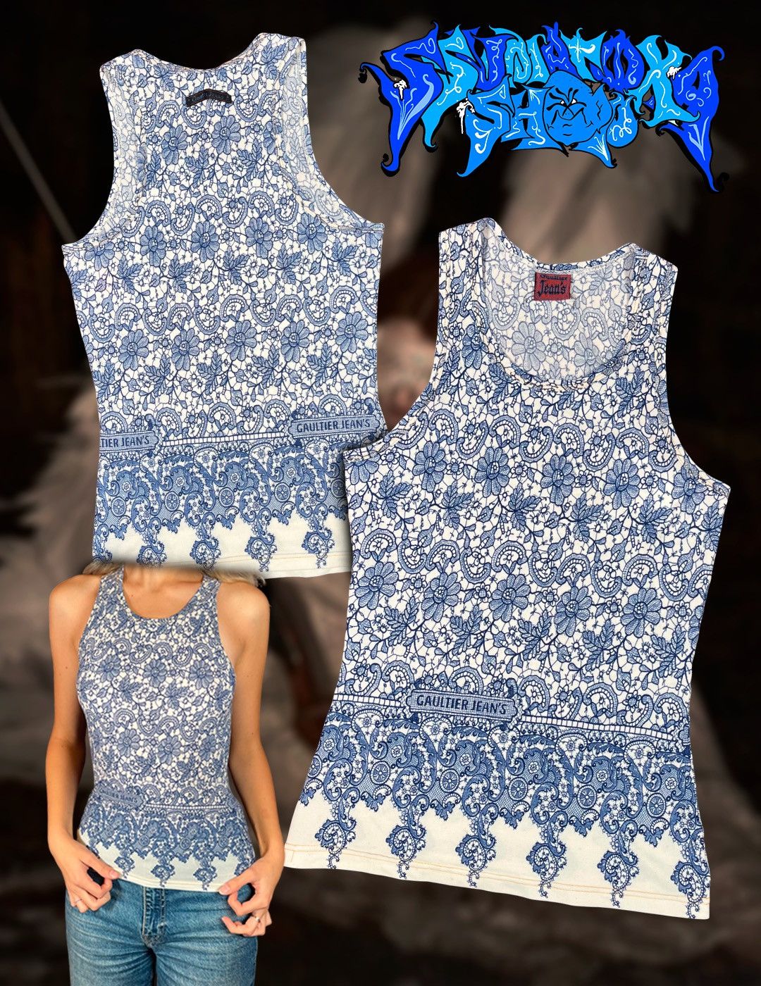 Jean Paul Gaultier Vintage 90s Avangard Old Money Jean Paul Gaultier Tank Top Size M / US 6-8 / IT 42-44 - 1 Thumbnail