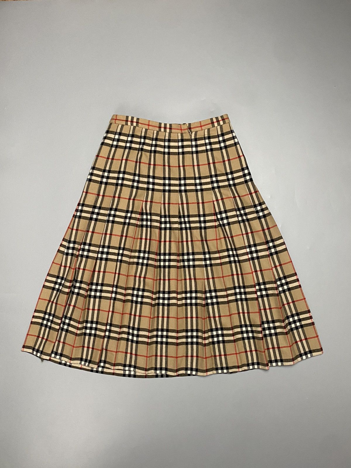 Burberry Burberry vintage wool nova check maxi flared dress Size 30" / US 8 / IT 44 - 2 Thumbnail