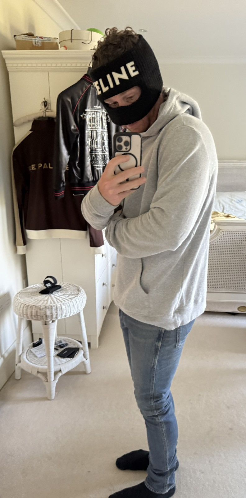 Saint Laurent Paris SS20 Saint Laurent Rive Gauche logo hoodie grey XXL Size US XXL / EU 58 / 5 - 7 Thumbnail