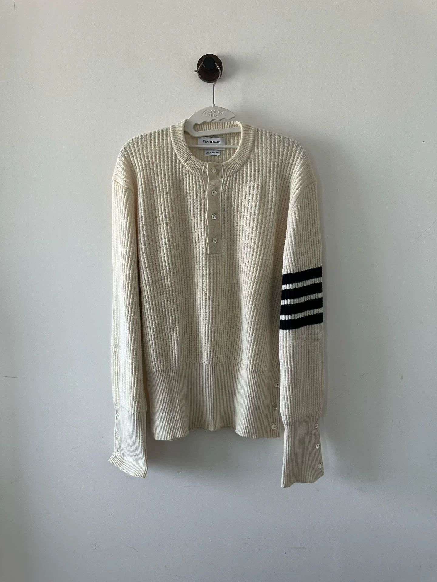 Thom Browne Thom Browne Cashmere Sweater 4 98 New Cuff Stain Size US L / EU 52-54 / 3 - 1 Thumbnail