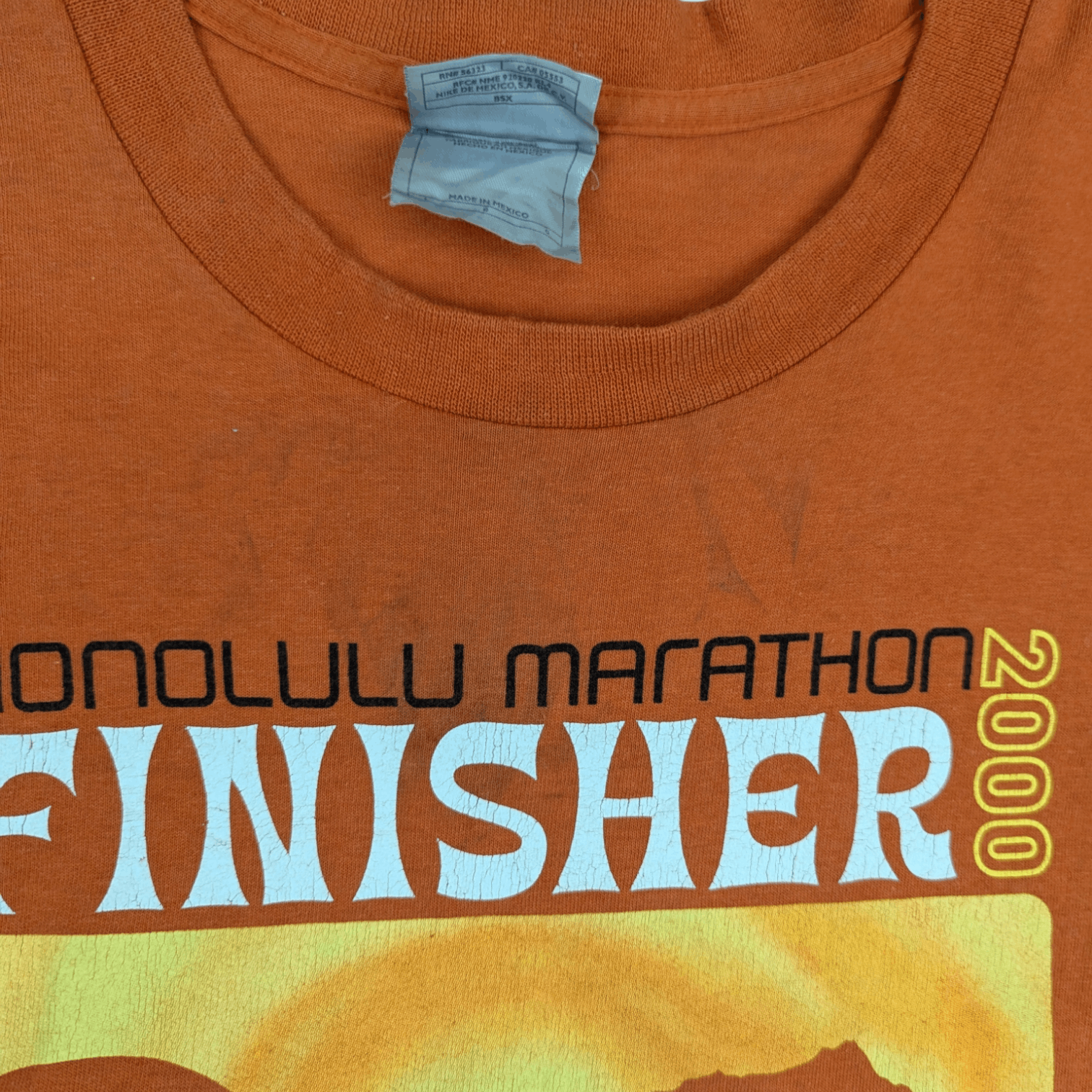 Nike × Vintage Vintage NIKE 2000 Honolulu Marathon T Shirt Hawaii Size US L / EU 52-54 / 3 - 6 Thumbnail