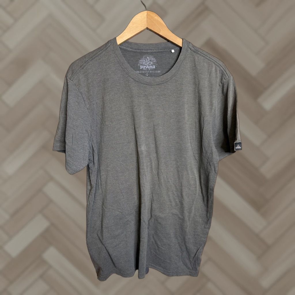 Prana PrAna Shirt Mens L Gray Short Sleeve Tee Size US L / EU 52-54 / 3 - 1 Thumbnail