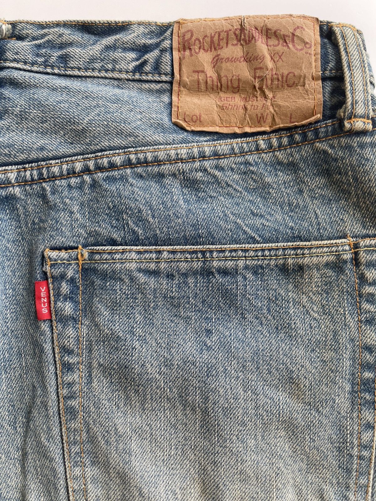 Japanese Brand Japanese Rocket Saddle Mudd Selvedge Jeans Size US 31 - 14 Thumbnail