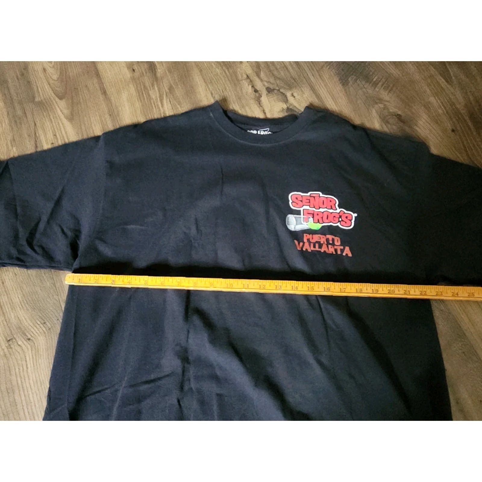 Vintage Senor Frog’s Puerto Vallarta Mens T-Shirt 2XL Black Short Sleeve Crew Neck Funny Travel Classic Logo Size US XXL / EU 58 / 5 - 3 Thumbnail