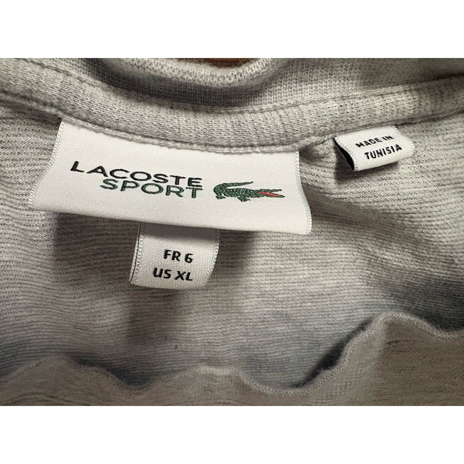 Lacoste Lacoste Sport Spellout T-Shirt Black Grey Mens Tee SZ FR7 XL Size US XL / EU 56 / 4 - 4 Thumbnail
