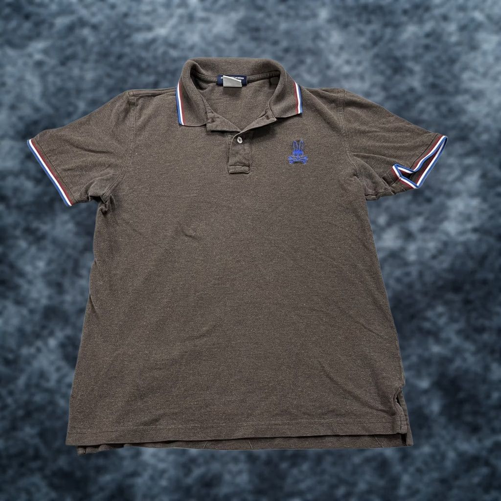 Psycho Bunny Psycho Bunny Polo Shirt Mens Small Brown 100% Cotton Pima Logo Casual Short Sleeve Knit Polo Shirt Size US S / EU 44-46 / 1 - 1 Thumbnail